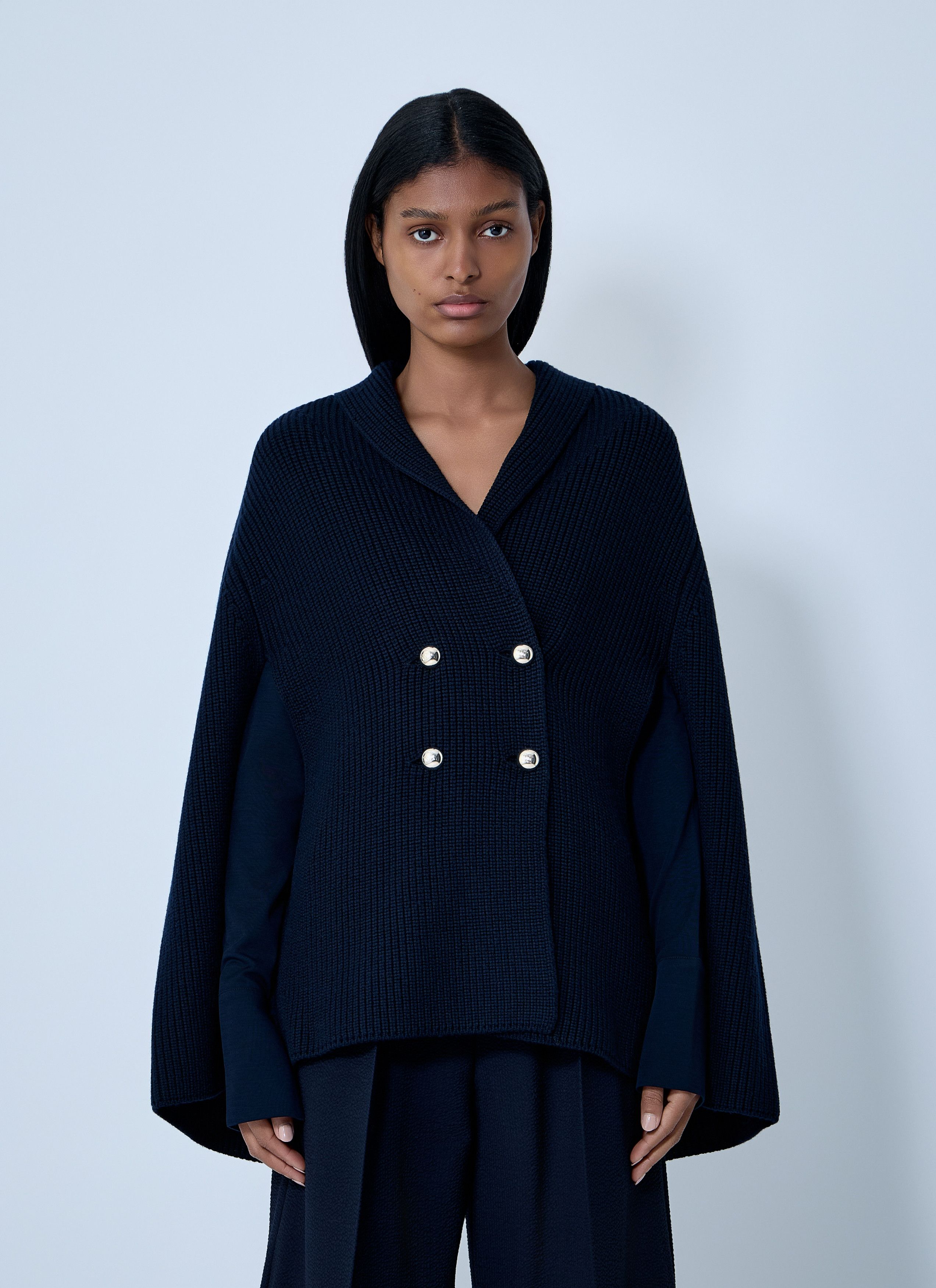 Max Mara Knitted Cape Size M / US 6-8 / IT 42-44 - 1 Thumbnail