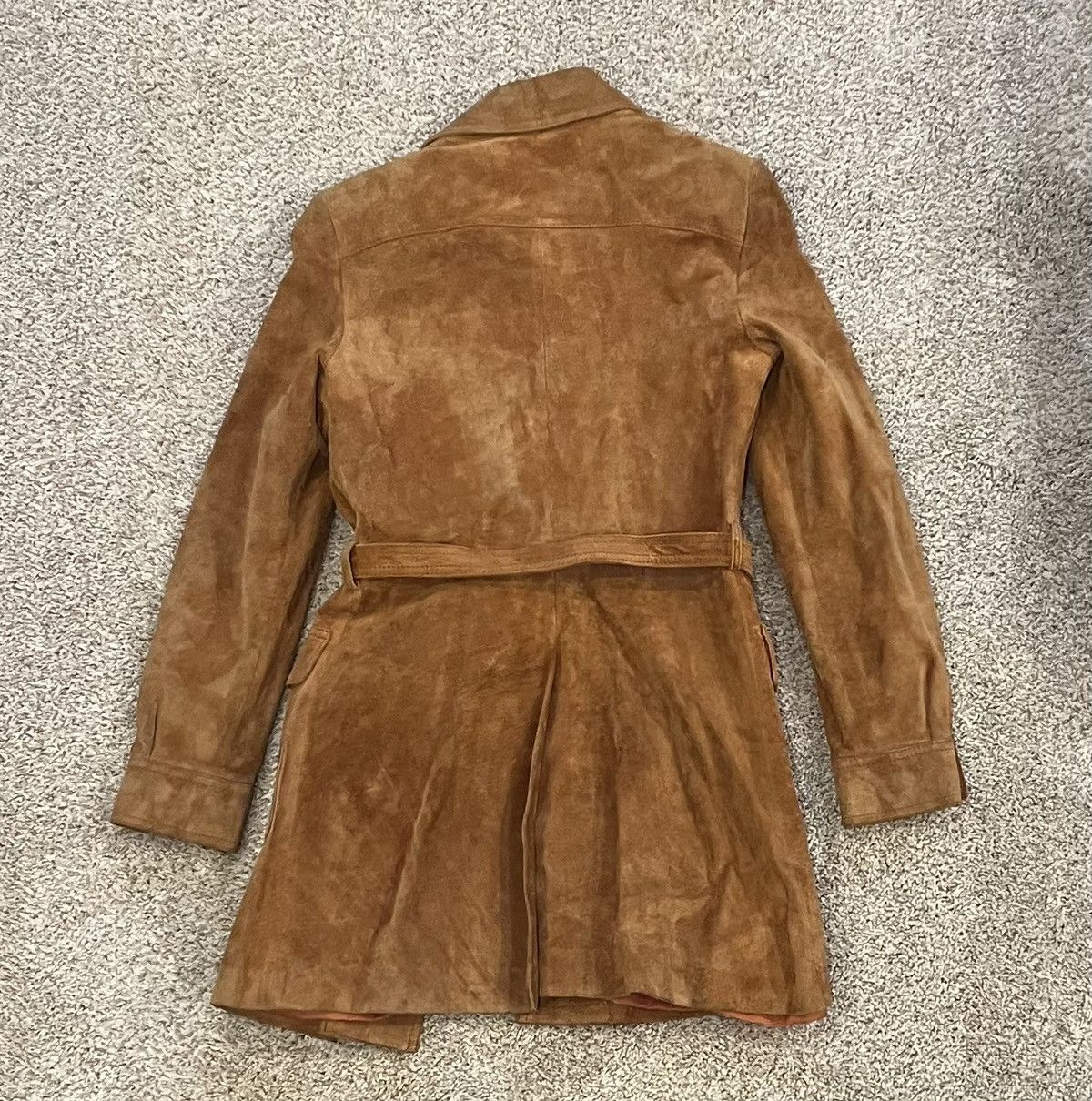 Vintage Vintage '70s camel-colored belted suede jacket by