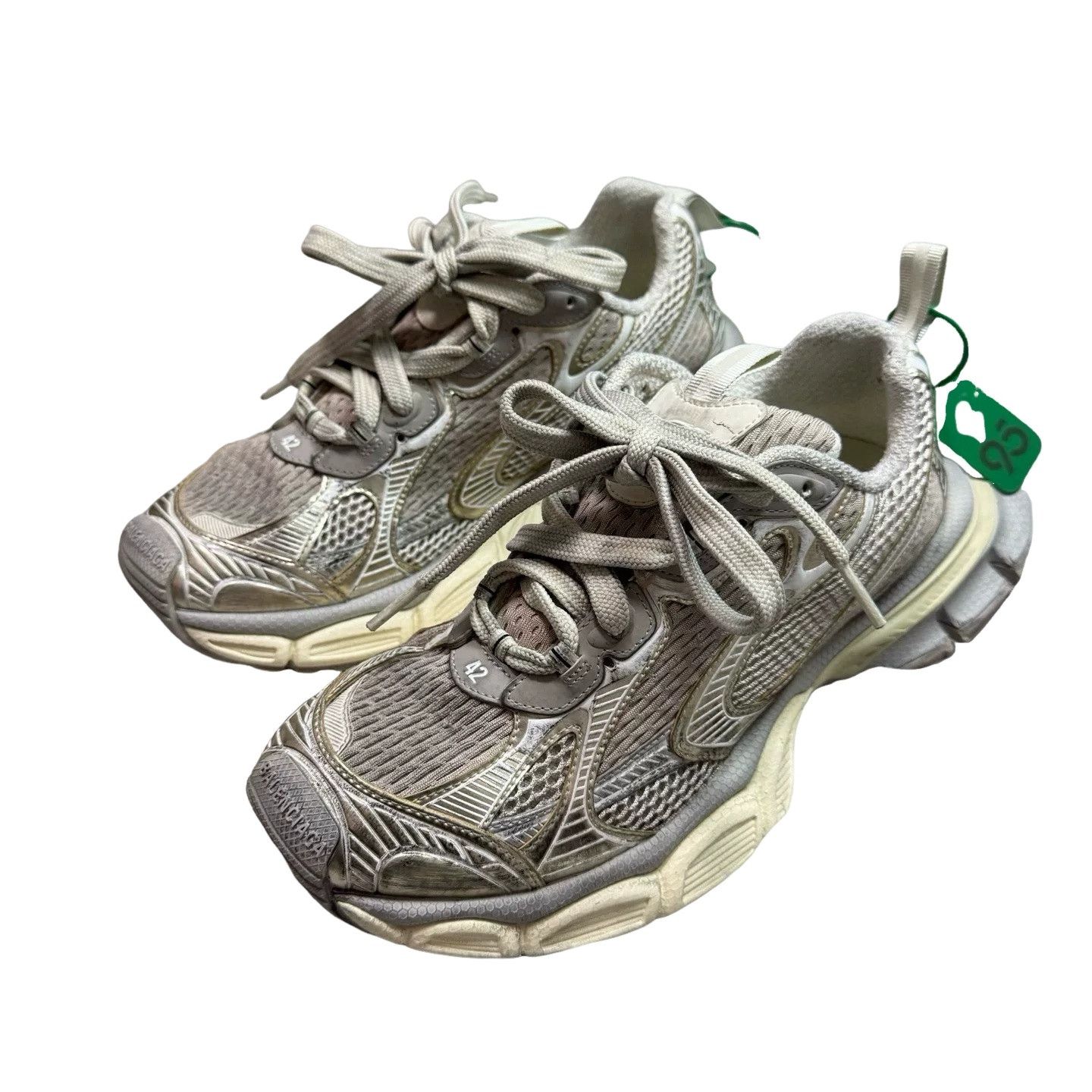 Balenciaga Balenciaga 3XL Metallic Sneakers Size 9 Size US 9 / EU 42 - 1 Thumbnail