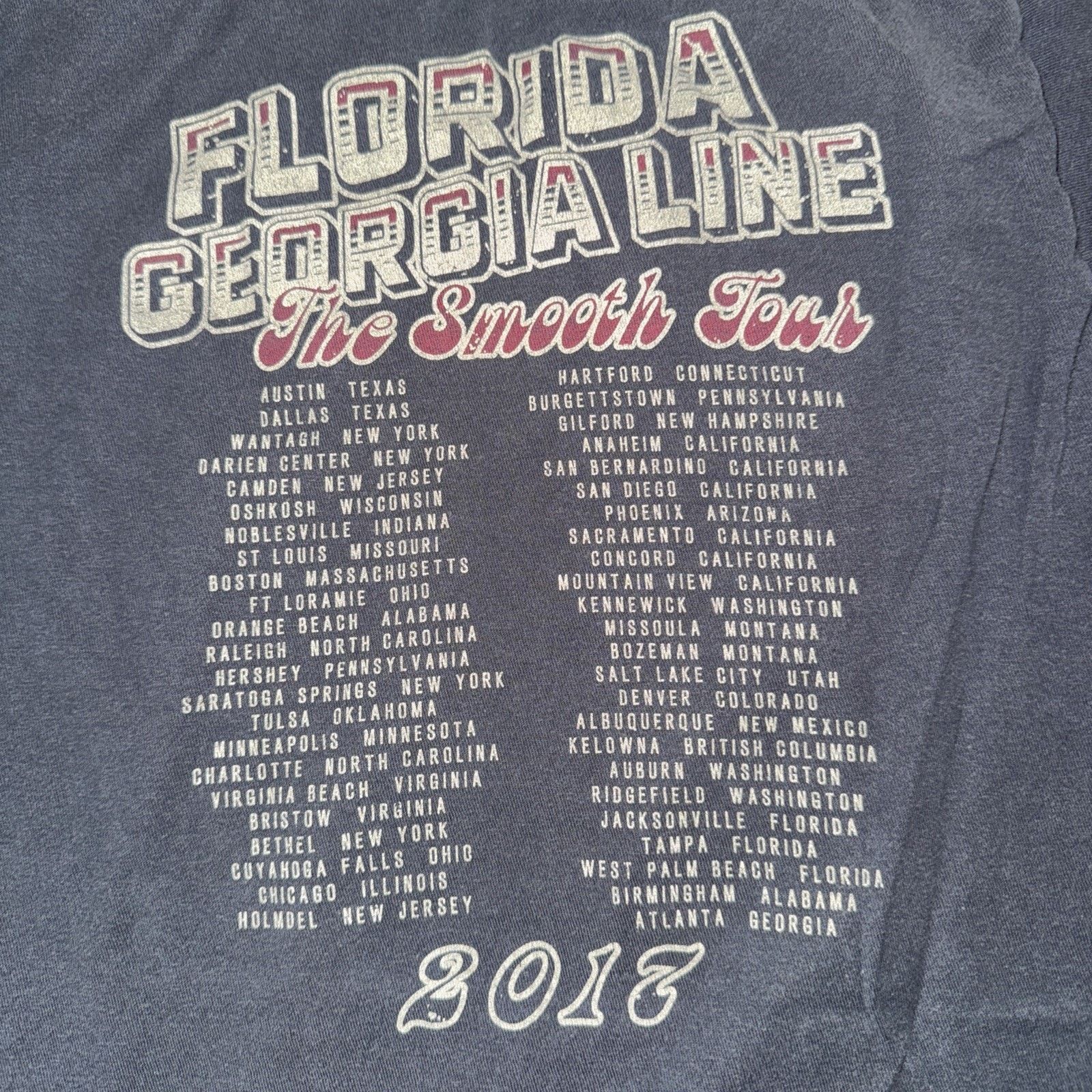 Band Tees × Vintage 2017 Florida George Line Band T-Shirt Black Small 17x24.5 Size US S / EU 44-46 / 1 - 5 Thumbnail