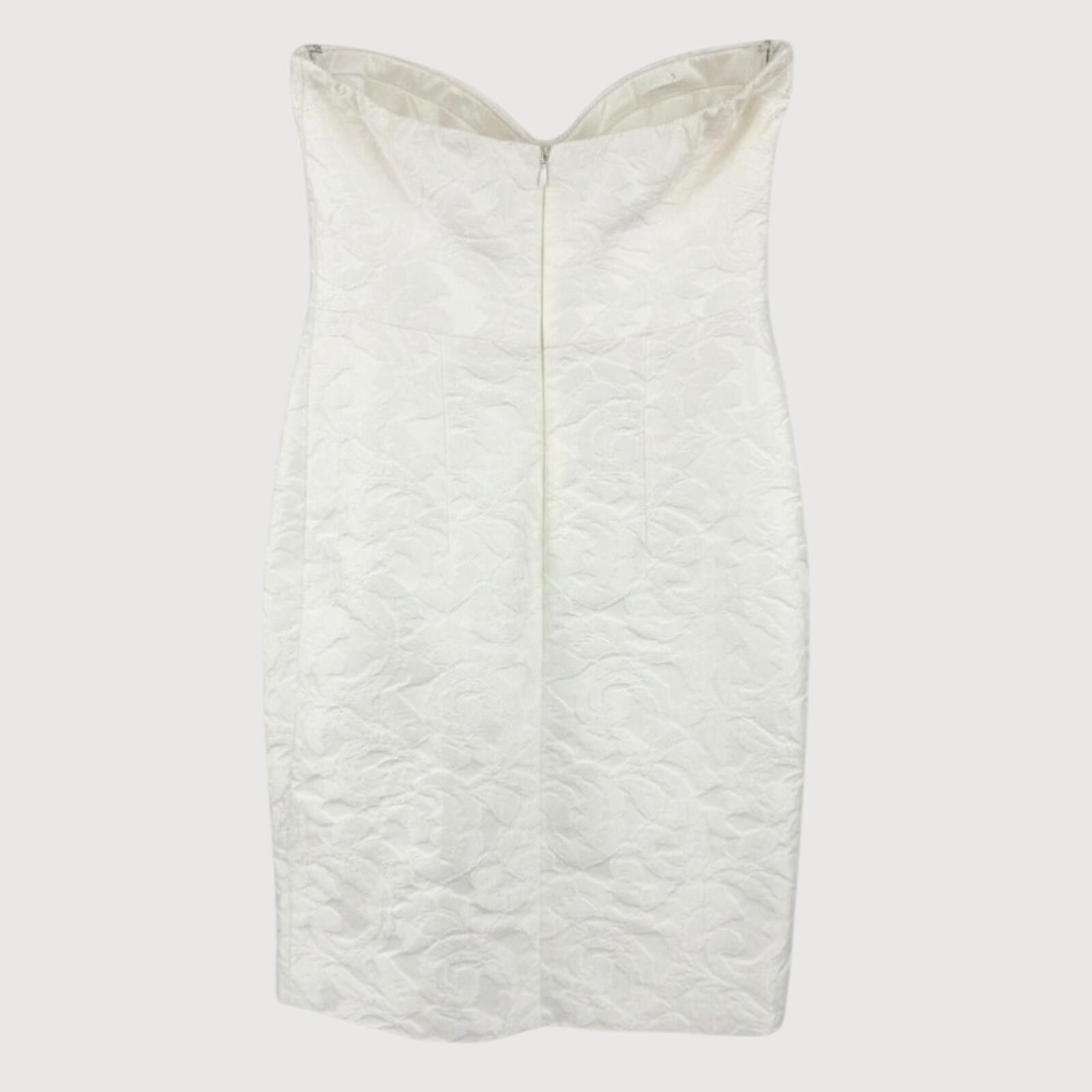 Other Alexia Admor Strapless Jacquard Mini Dress Ivory XS Size XS / US 0-2 / IT 36-38 - 3 Thumbnail