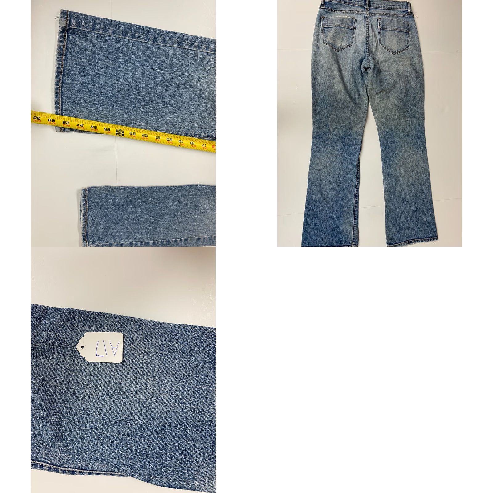 Old Navy Old Navy Jeans Women 28 Blue Denim Straight Regular 28in Inseam Pockets Zipper Stretch Vintage No Size 28" / US 6 / IT 42 - 8 Thumbnail