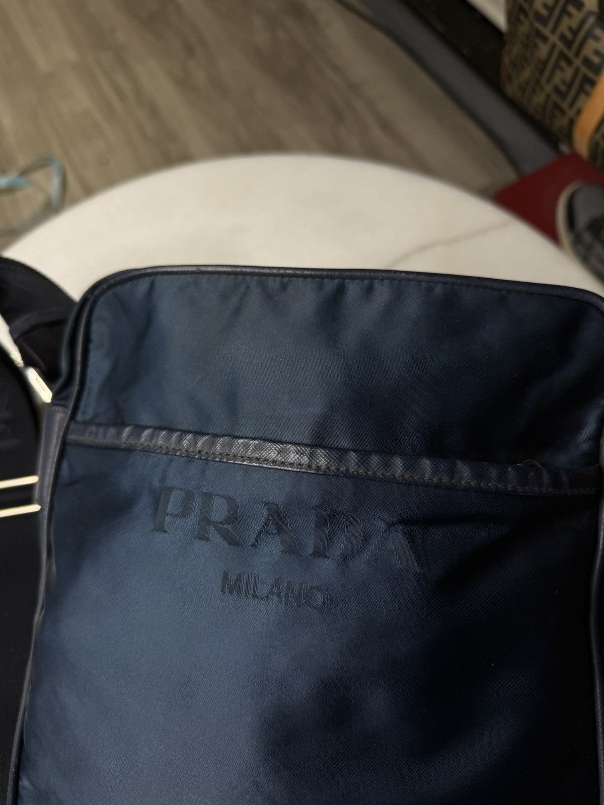 Prada Prada Messenger Nylon Bag Prada Logo Crossbody Bag Preowned Size ONE SIZE - 19 Thumbnail