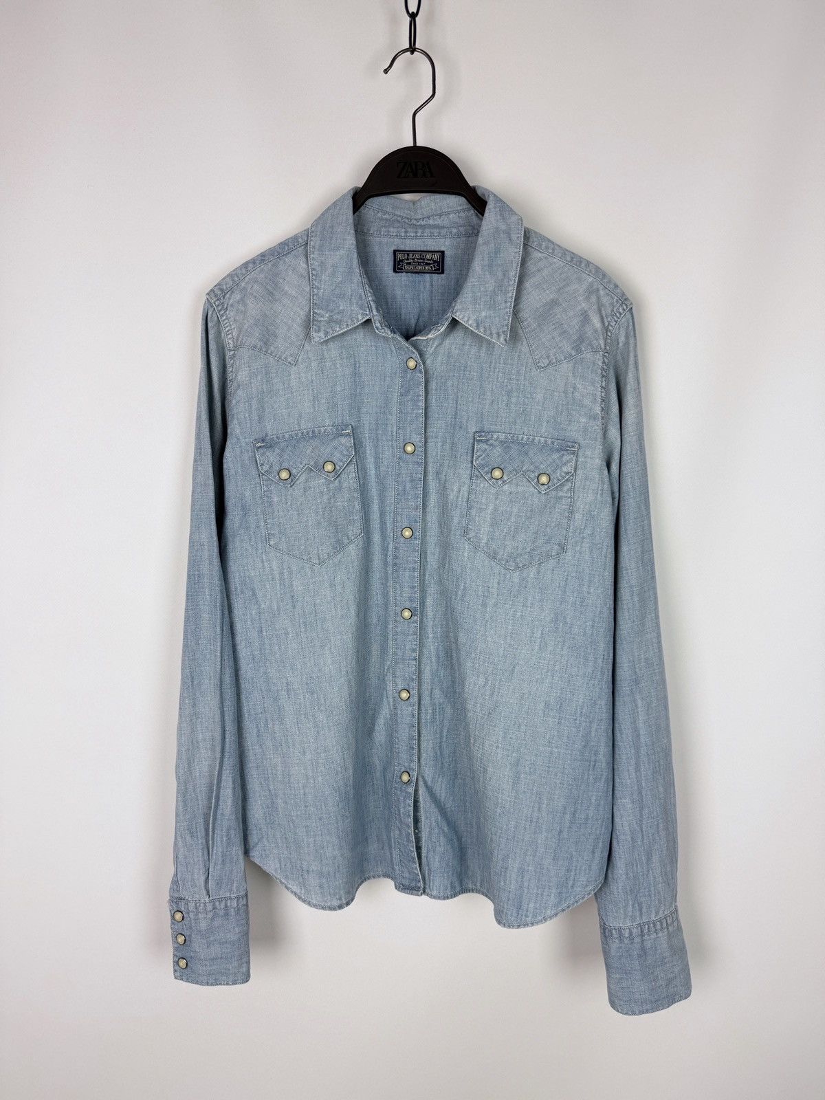 Polo Ralph Lauren Y2K Vintage Polo Jeans Denim Pearl Snap Western Shirt L/XL Size XL / US 12-14 / IT 48-50 - 3 Thumbnail