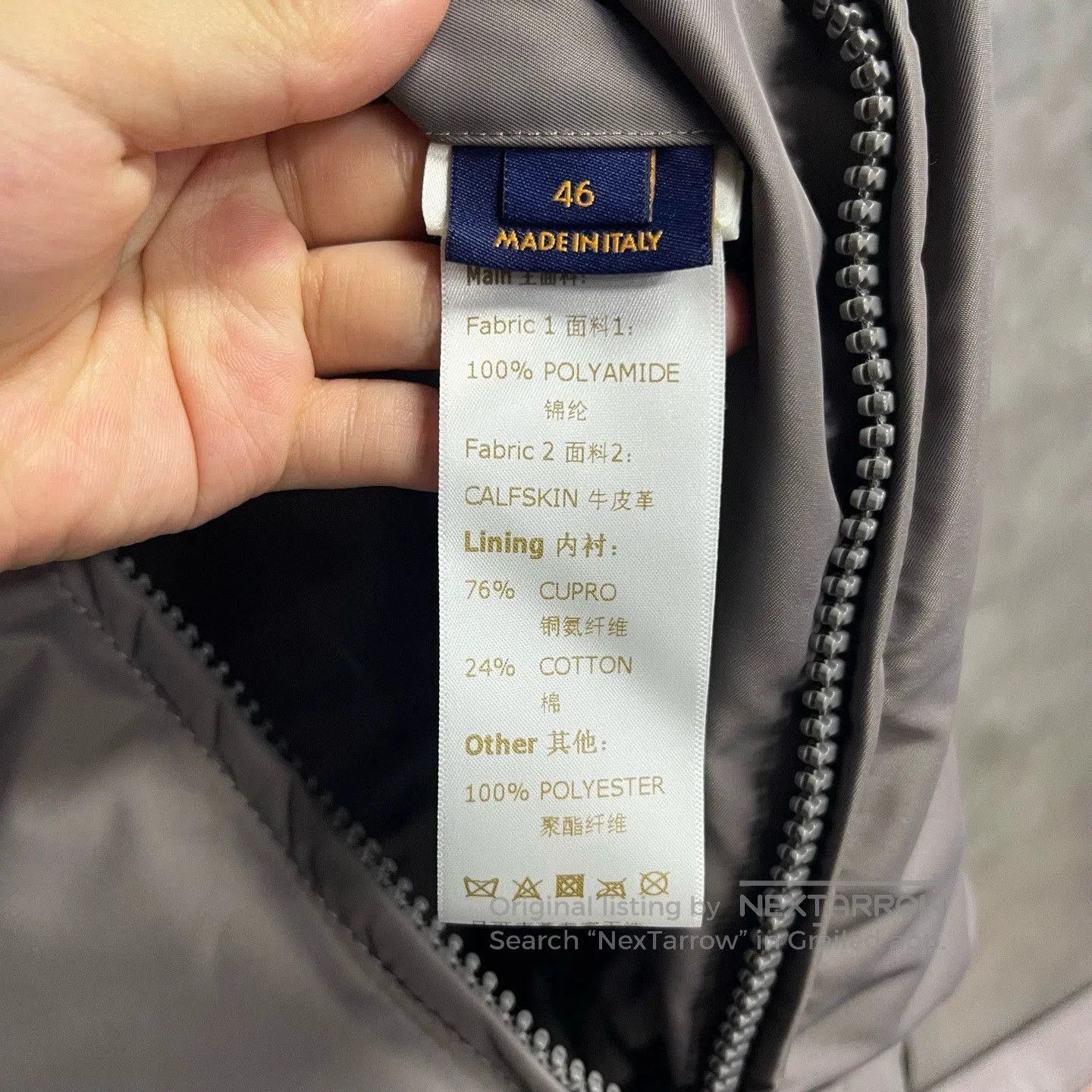Louis Vuitton gray logo-printed long sleeve jacket. Size US M / EU 48-50 / 2 - 3 Thumbnail