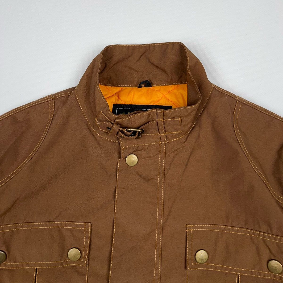 Belstaff Belstaff Gold Label Short Jacket Crop Bomber Zip Brown Biker Size XXL / US 16-18 / IT 52-54 - 6 Thumbnail