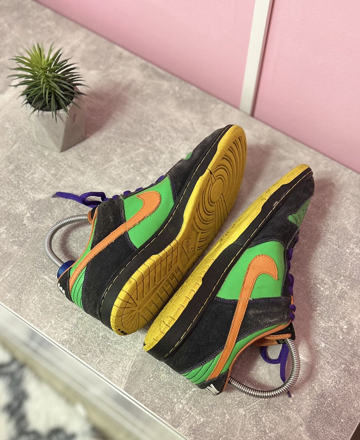 Nike Nike Dink Premium SB Low Green Spark Hoop Orange Halloween Size US 10.5 / EU 43-44 - 7 Thumbnail