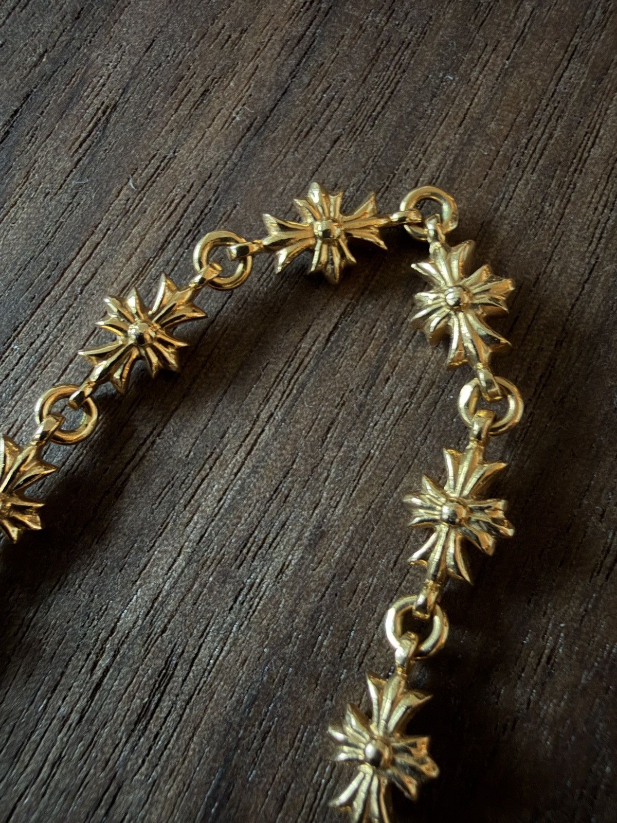 Chrome Hearts Chrome Hearts Tiny E Gold 13 Link 22k Bracelet Size ONE SIZE - 10 Thumbnail