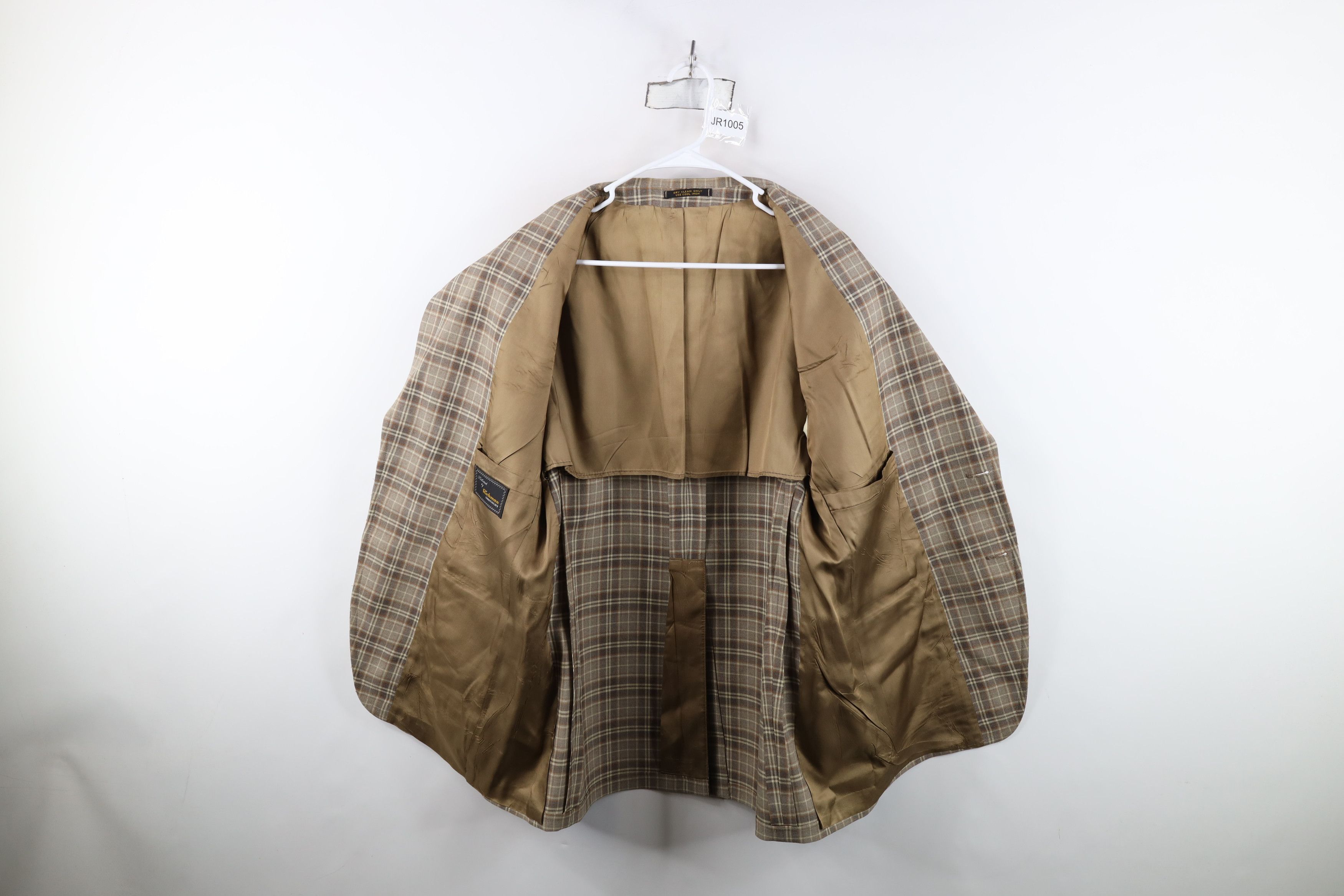 Vintage Vintage 70s Streetwear Suit Coat Blazer Jacket Plaid USA Size US XXL / EU 58 / 5 - 11 Thumbnail