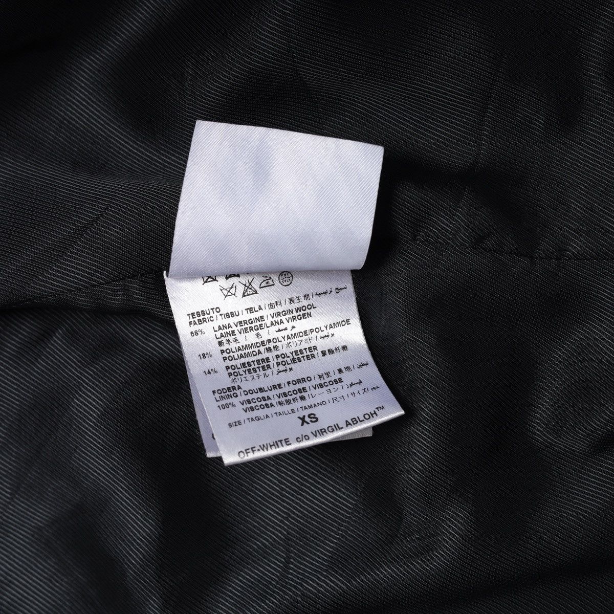 Off-White Off White Vintage Coat W Patches Logo Bar Wool Size US XS / EU 42 / 0 - 13 Thumbnail