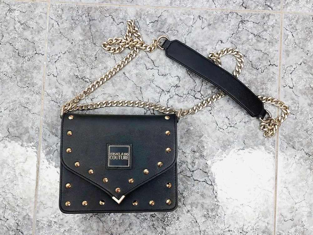 Versace Jeans Couture Versace Couture Rivet Grommet Spike Chain Crossbody Bag Size ONE SIZE - 6 Thumbnail