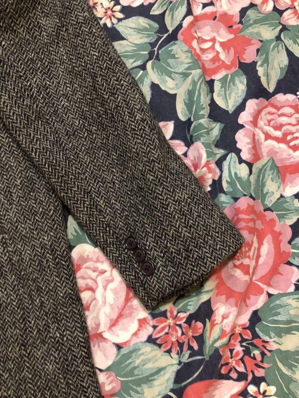 Harris Tweed Vintage Blazer Y2K Harris Tweed streetwear 100% wool Size 48R - 6 Thumbnail