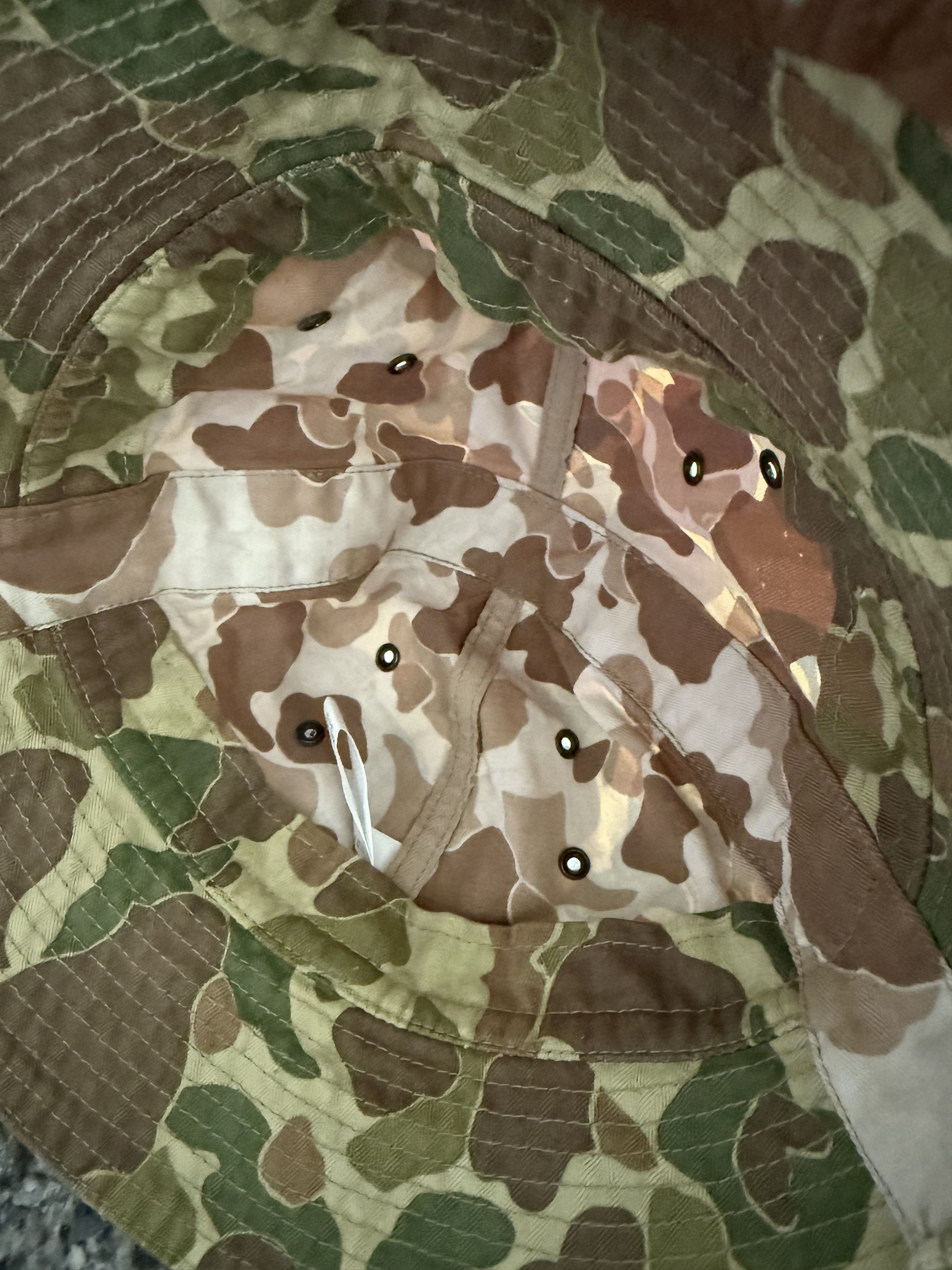 Kapital Kapital Camouflage Herringbone Radio Tulip Bucket Hat Size ONE SIZE - 8 Thumbnail