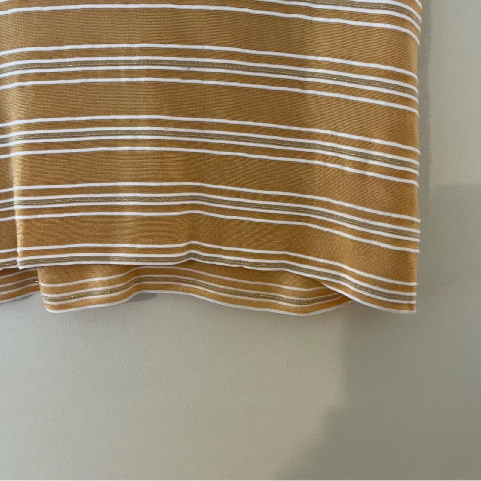 St. John × Vintage St. John Sport By Marie Gray Glitter Striped Pastel Knit Top Size L / US 10 / IT 46 - 6 Thumbnail