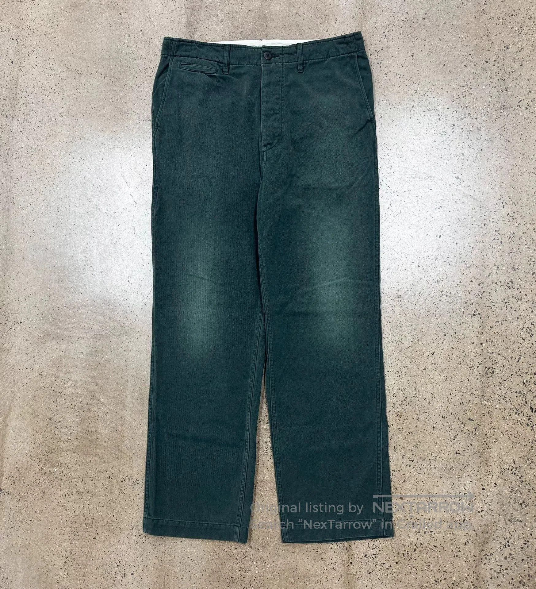 Visvim visvim field chino pants in washed green. Size US 42 / EU 58 - 1 Thumbnail