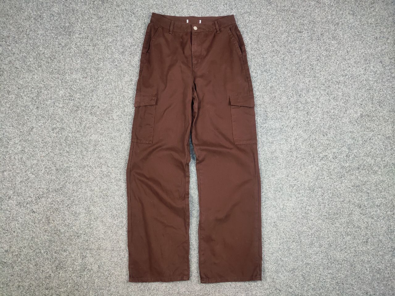 Japanese Brand Vintage 90's Japanese Brown Beggy Cargo Pants Y2K Hype Style Size US 30 / EU 46 - 10 Thumbnail
