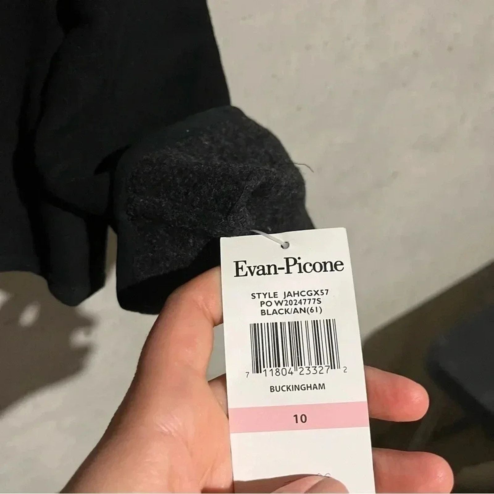 Evan Picone Evan Picone NWT Black snap front wool blend jacket, Size 10 Size L / US 10 / IT 46 - 3 Thumbnail