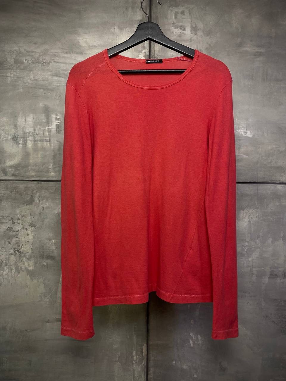 ANN DEMEULEMEESTER 長袖Tシャツ 34 レッド Men's Ann Demeulemeester Long Sleeve T Shirts | Grailed