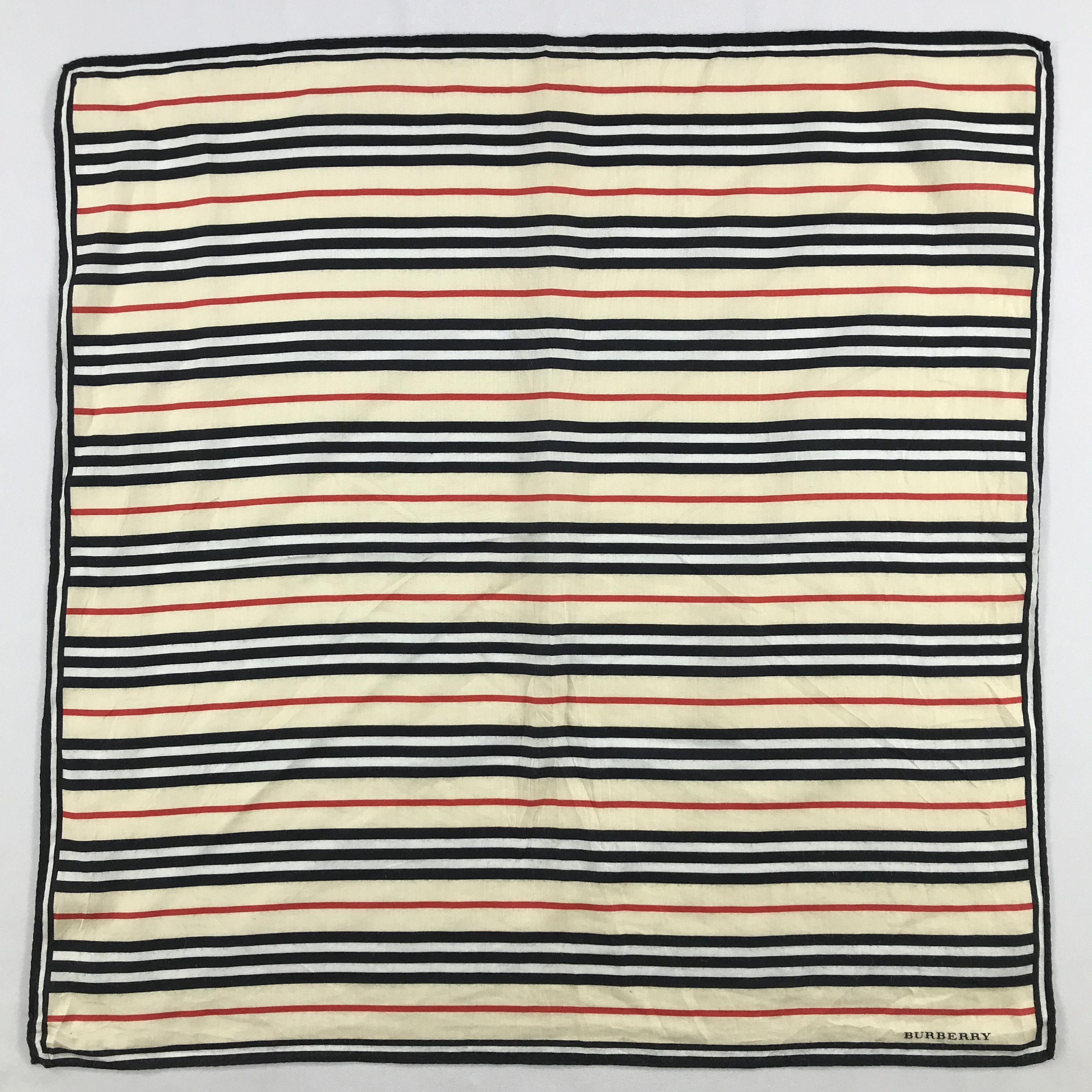 Burberry × Vintage Burberry Bandana / Handkerchief / Neckerchief - S2678 Size ONE SIZE - 1 Thumbnail