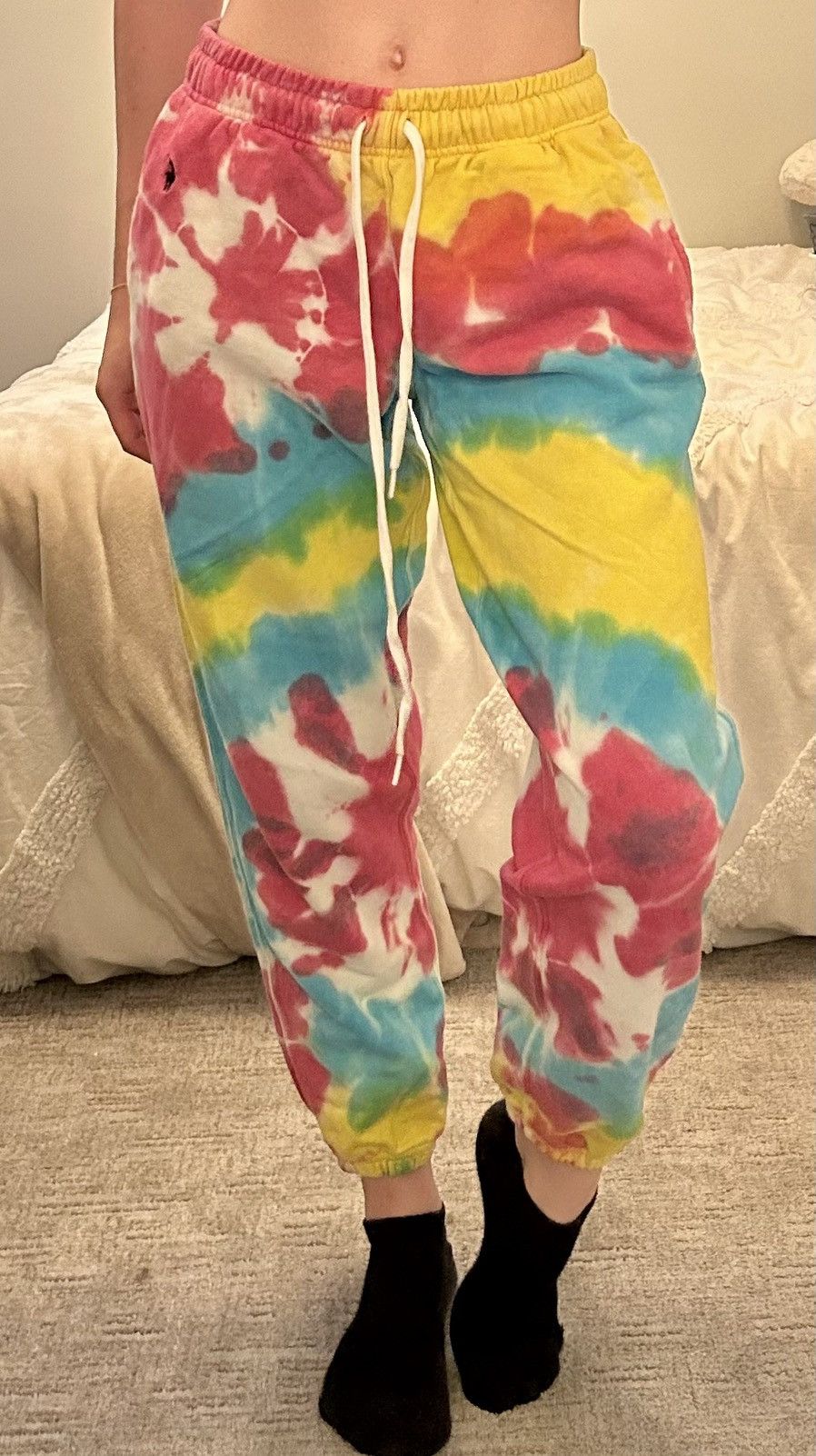 Polo Ralph Lauren Ralph Lauren pink blue and yellow tie dyed sweatpants Size 26" / US 2 / IT 38 - 1 Thumbnail