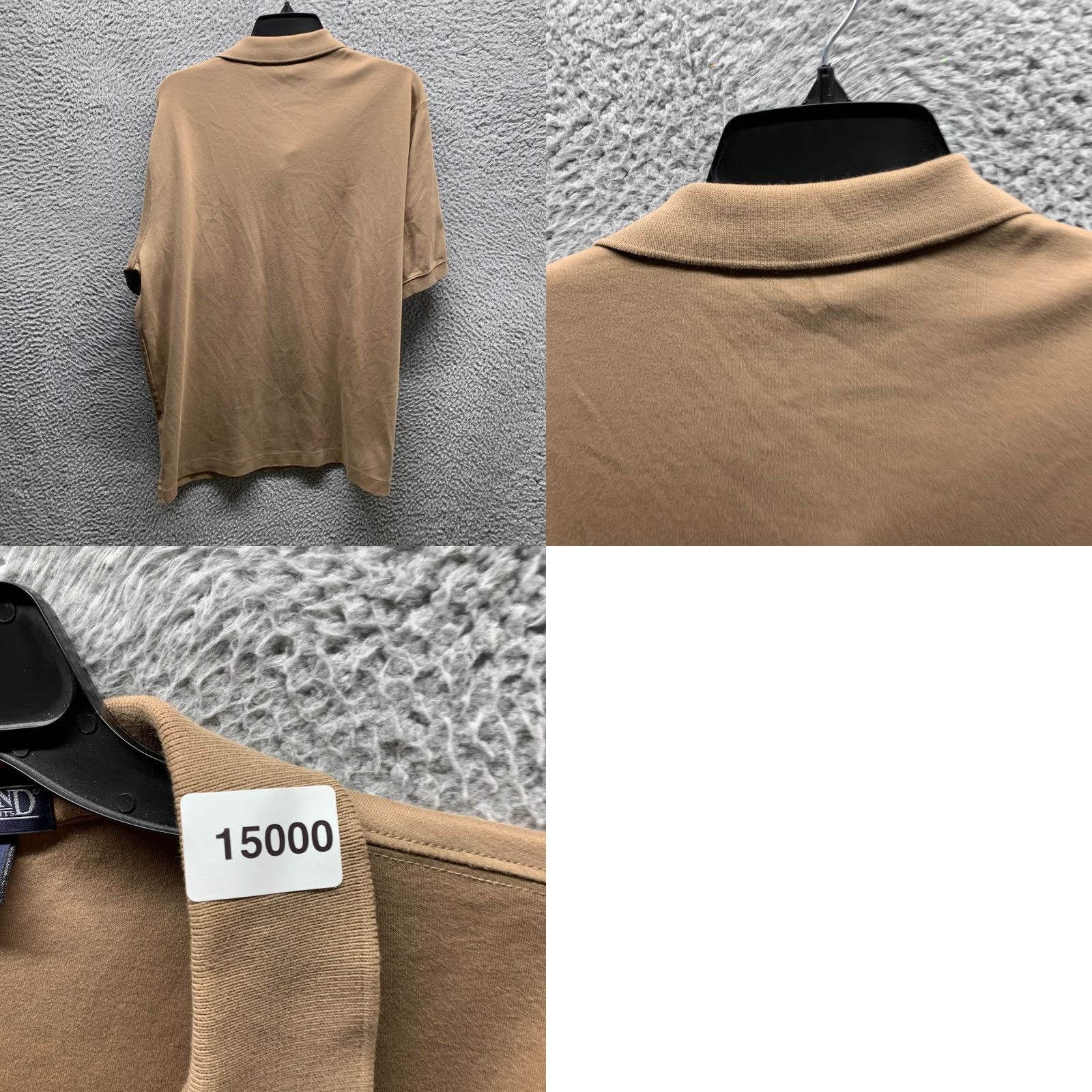 Lands' End VINTAGE Lands' End Polo Shirt Adult Large Brown Tan Cotton Casual Mens Polo 90s Golf Short Sleeve Collared Shirt Size US L / EU 52-54 / 3 - 8 Thumbnail