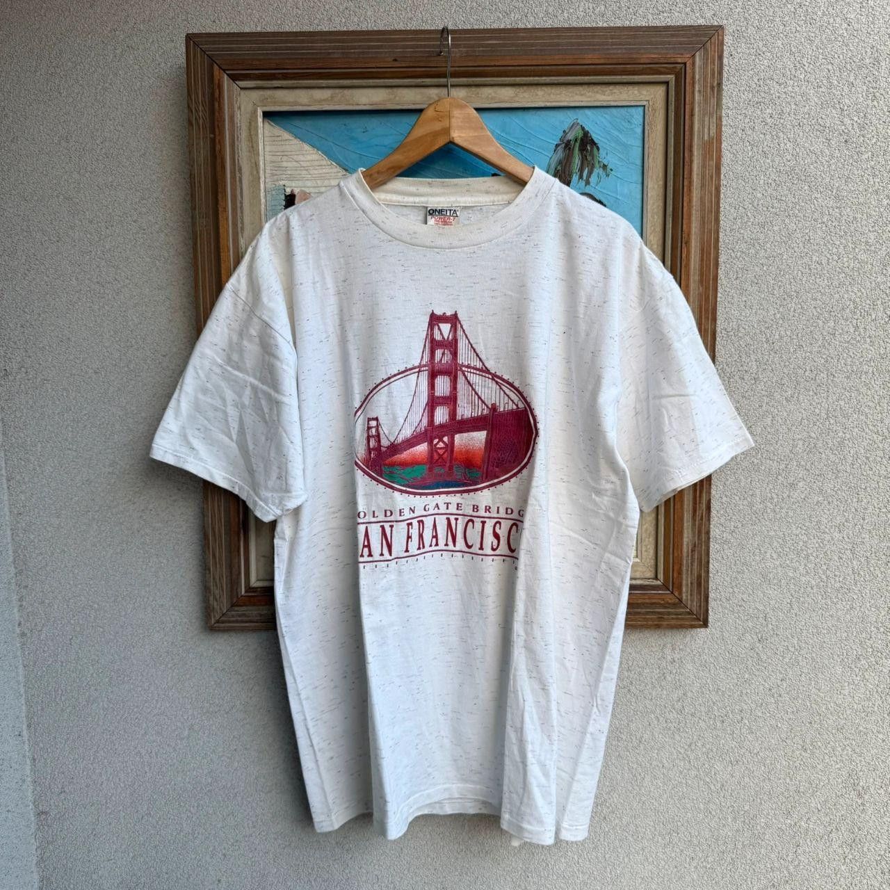 Vintage San Francisco Vintage T shirt Spellout 90s Size US L / EU 52-54 / 3 - 1 Thumbnail