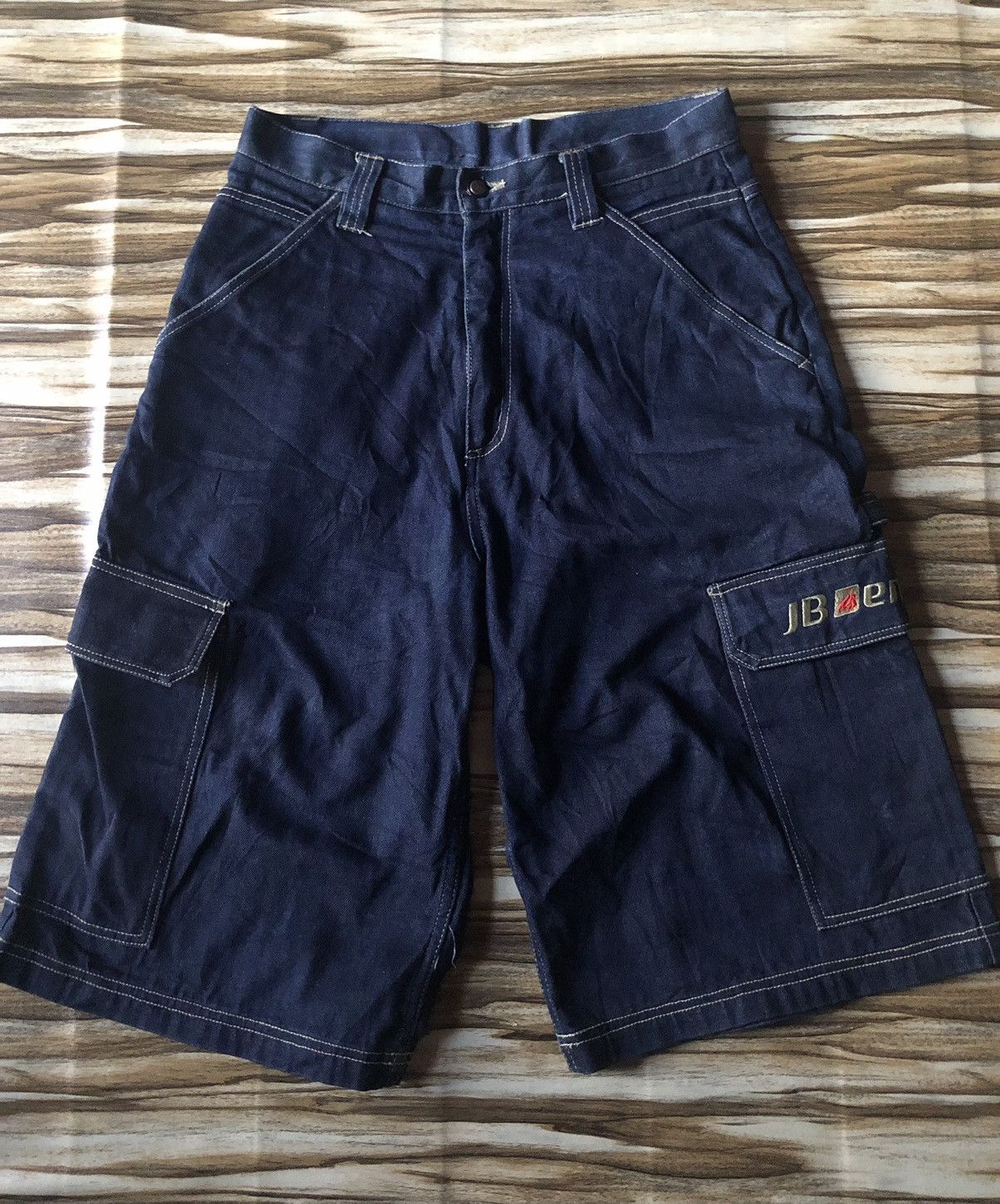 JNCO Grail🔥 Vtg Y2K Johnny Blaze Jorts Denim Super Wide Baggy Size US 30 / EU 46 - 3 Thumbnail