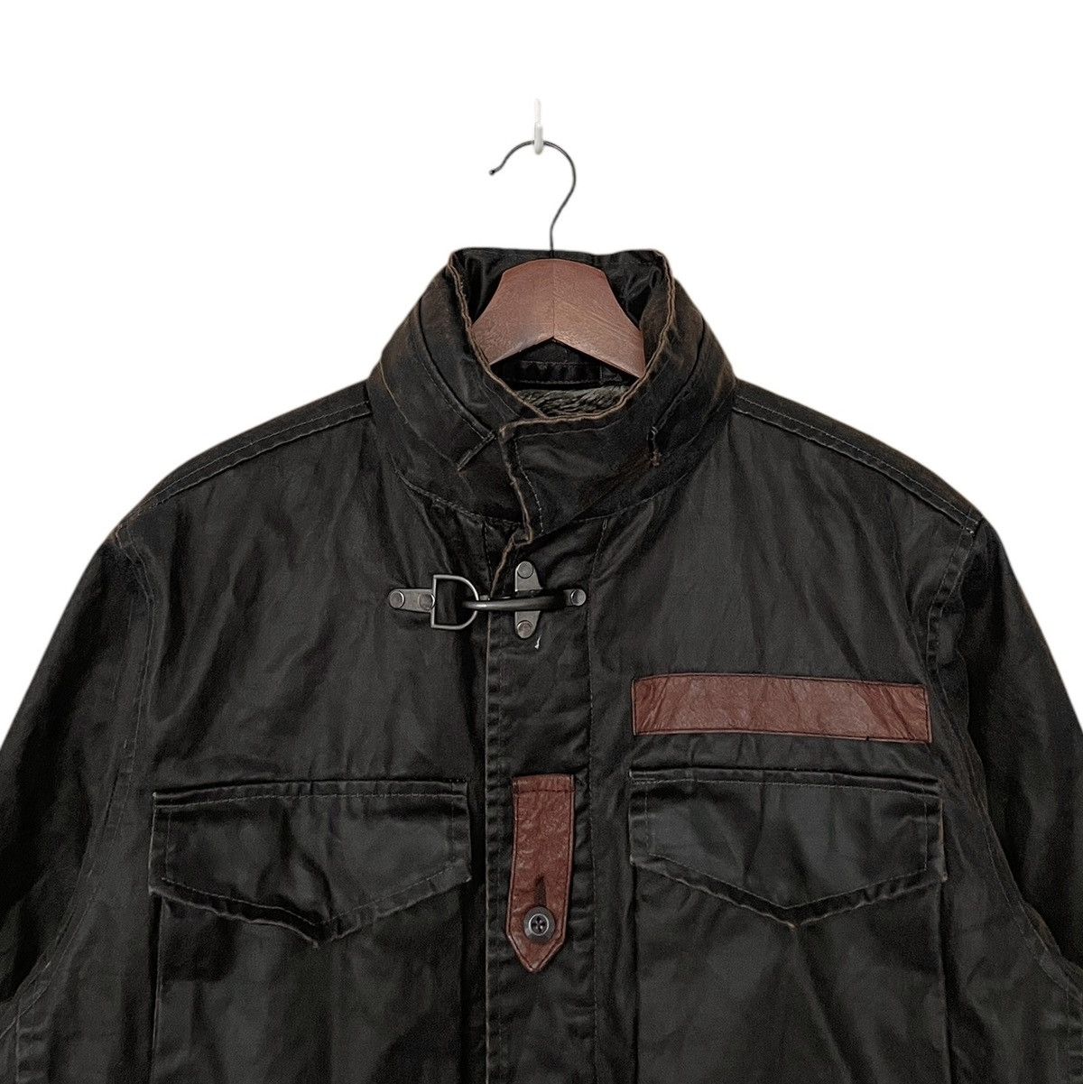 Japanese Brand × Le Grande Bleu (L.G.B.) Vintage Brand Rescue Squad M-65 Fur Waxed Jacket 2000s Size US M / EU 48-50 / 2 - 3 Thumbnail