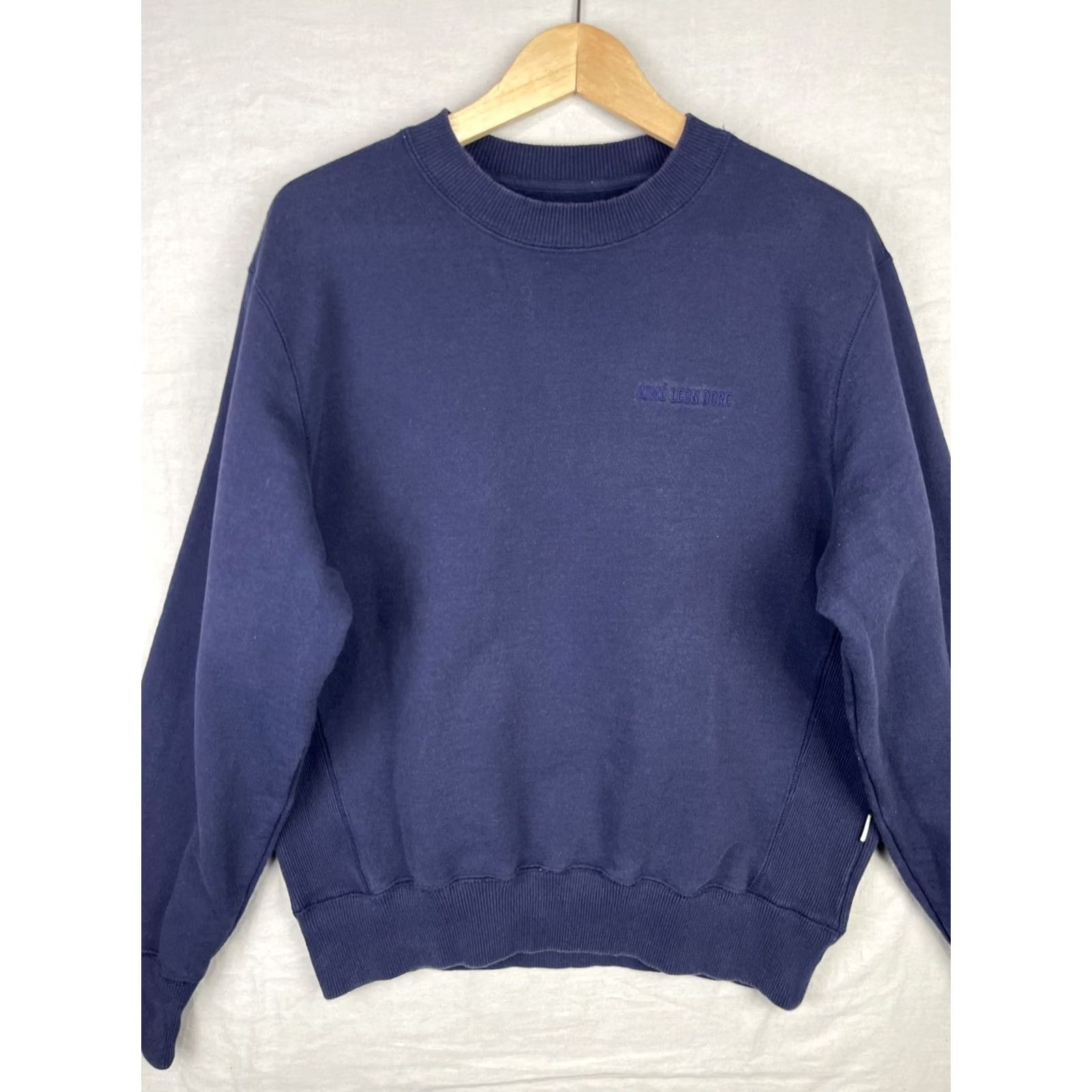Aime Leon Dore Aime Leon Dore Sweater Mens Medium Navy Blue Sweatshirt Long Sleeve Pullover Size US M / EU 48-50 / 2 - 2 Thumbnail