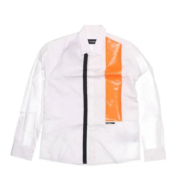 Dsquared2 DSQUARED2 Long Sleeve Shirt with Orange Detail 0079 Size US M / EU 48-50 / 2 - 1 Thumbnail