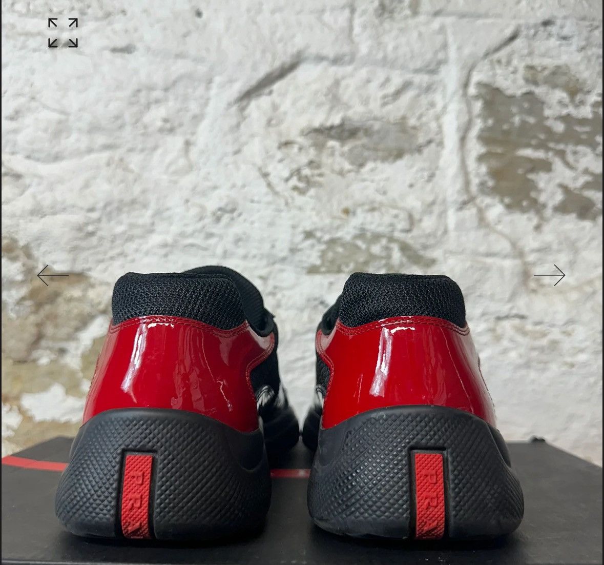 Prada Prada Americas Cup Navy Red Patent Black Sneaker Sz 8 Size US 8 / EU 41 - 2 Thumbnail