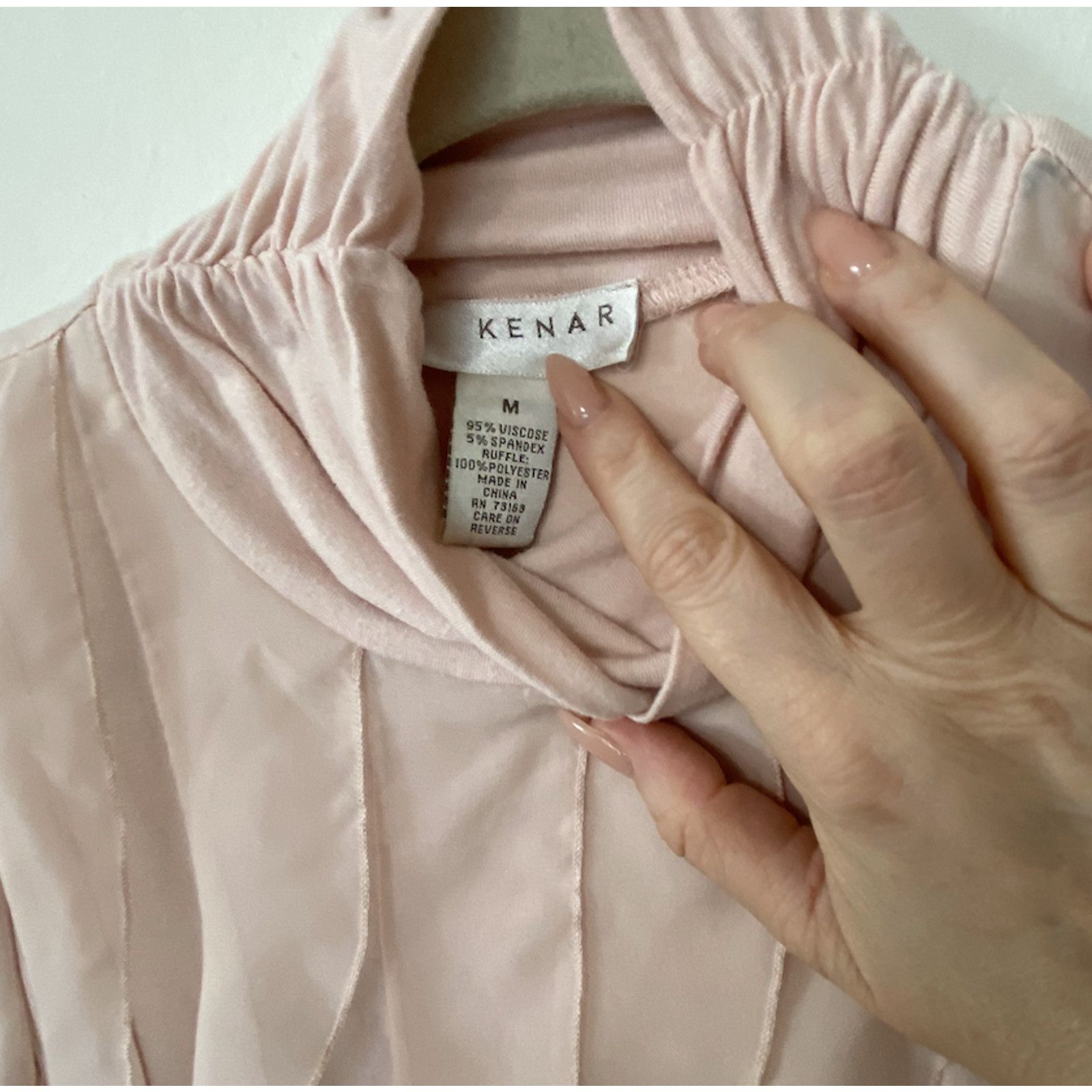 Other Kenar Blush Sleeveless Victorian Ruffle Front Blouse S Size S / US 4 / IT 40 - 7 Thumbnail