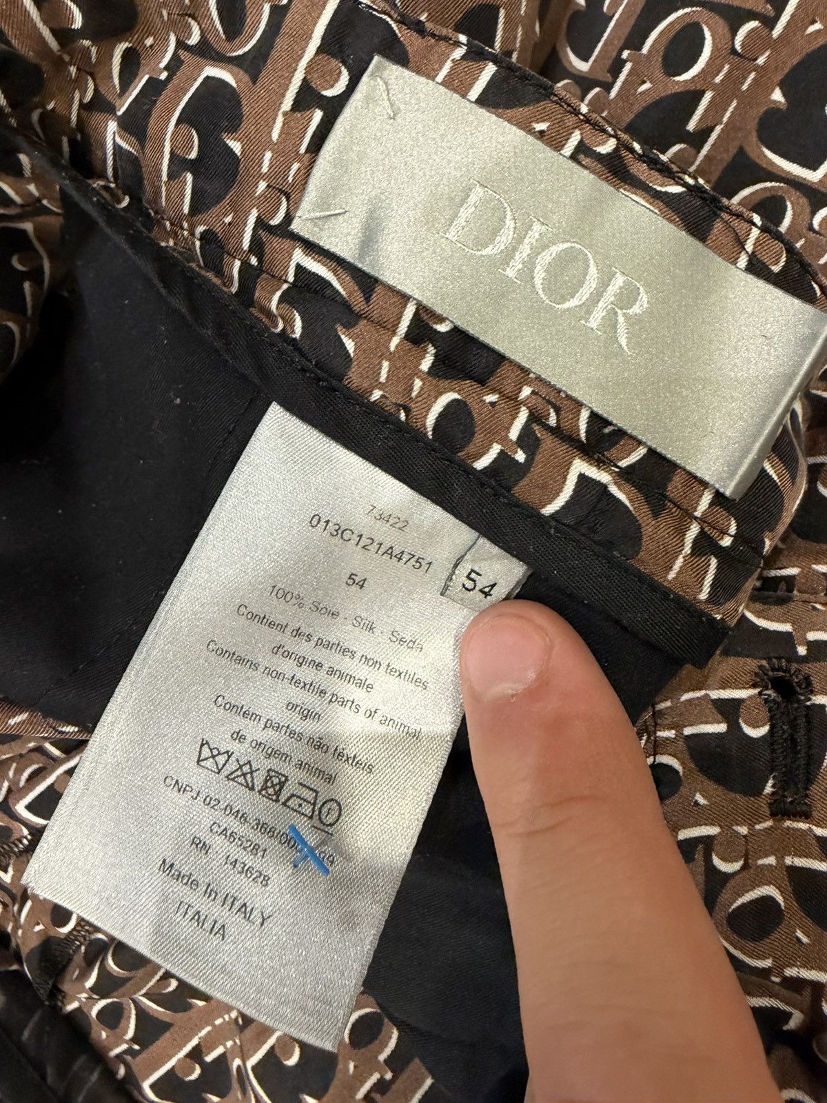 Dior Dior Homme Oblique Silk Shorts Size US 36 / EU 52 - 3 Thumbnail