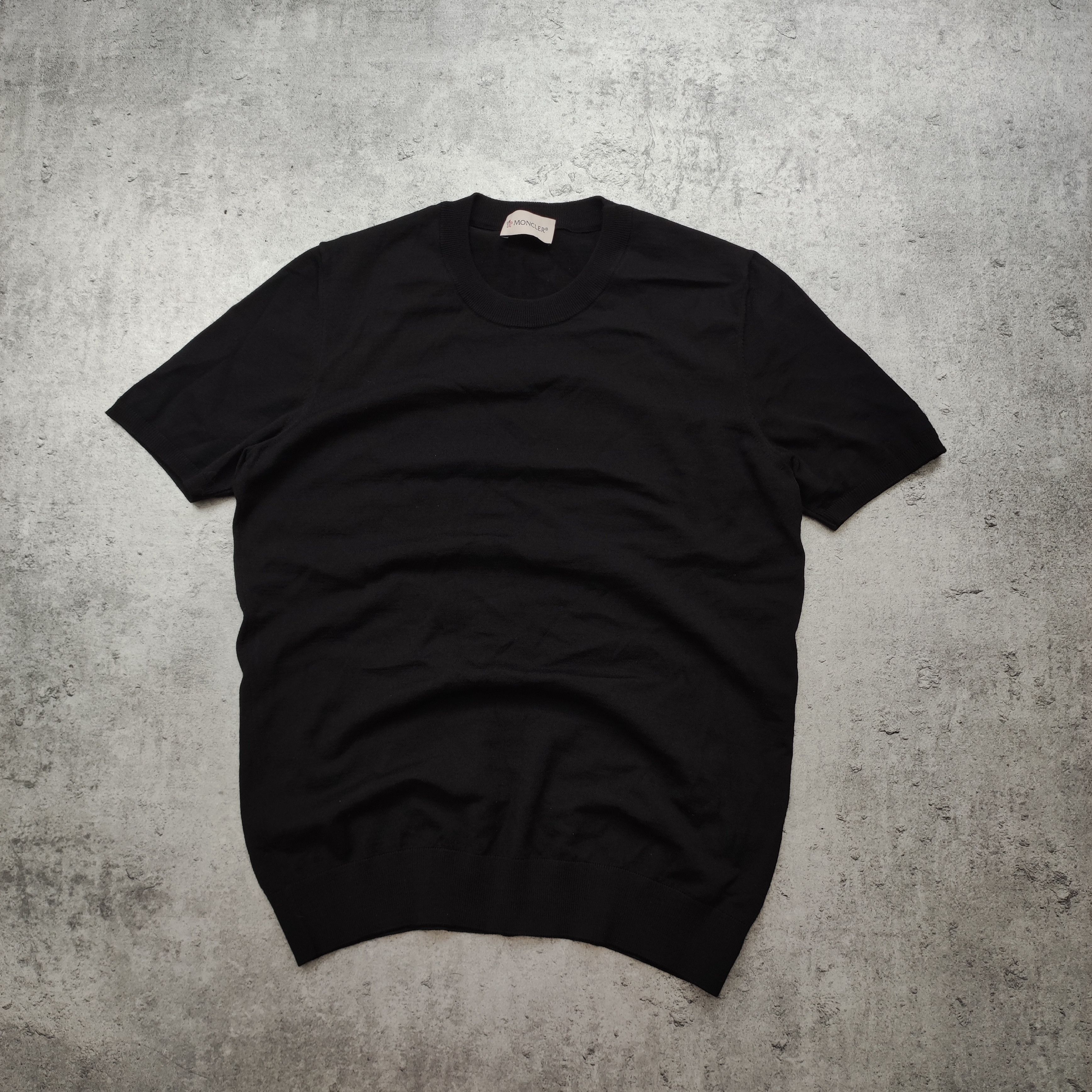 Moncler Moncler Paris Classic Basic no Logo Pique Black Blouse Size M / US 6-8 / IT 42-44 - 2 Thumbnail