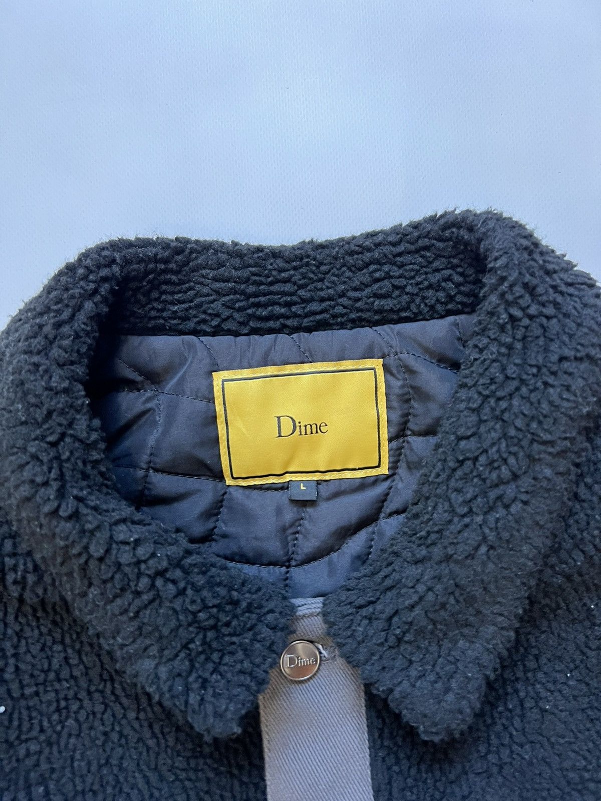 Dime Dime Sherpa Jacket Black Bomber Size US L / EU 52-54 / 3 - 3 Thumbnail