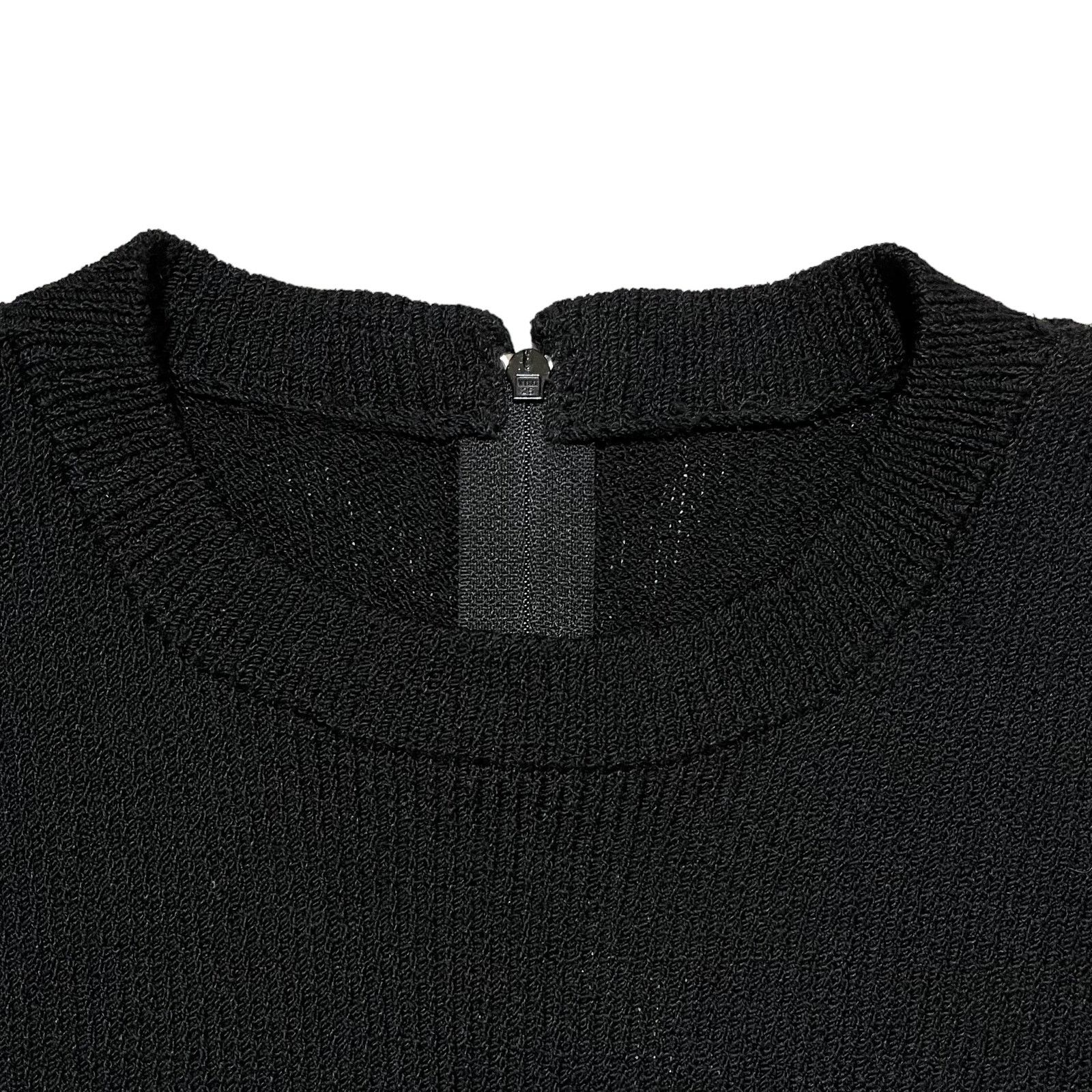 St. John × Vintage St John Collection Black Santana Knit Tunic Sweater Top Size XS / US 0-2 / IT 36-38 - 8 Thumbnail