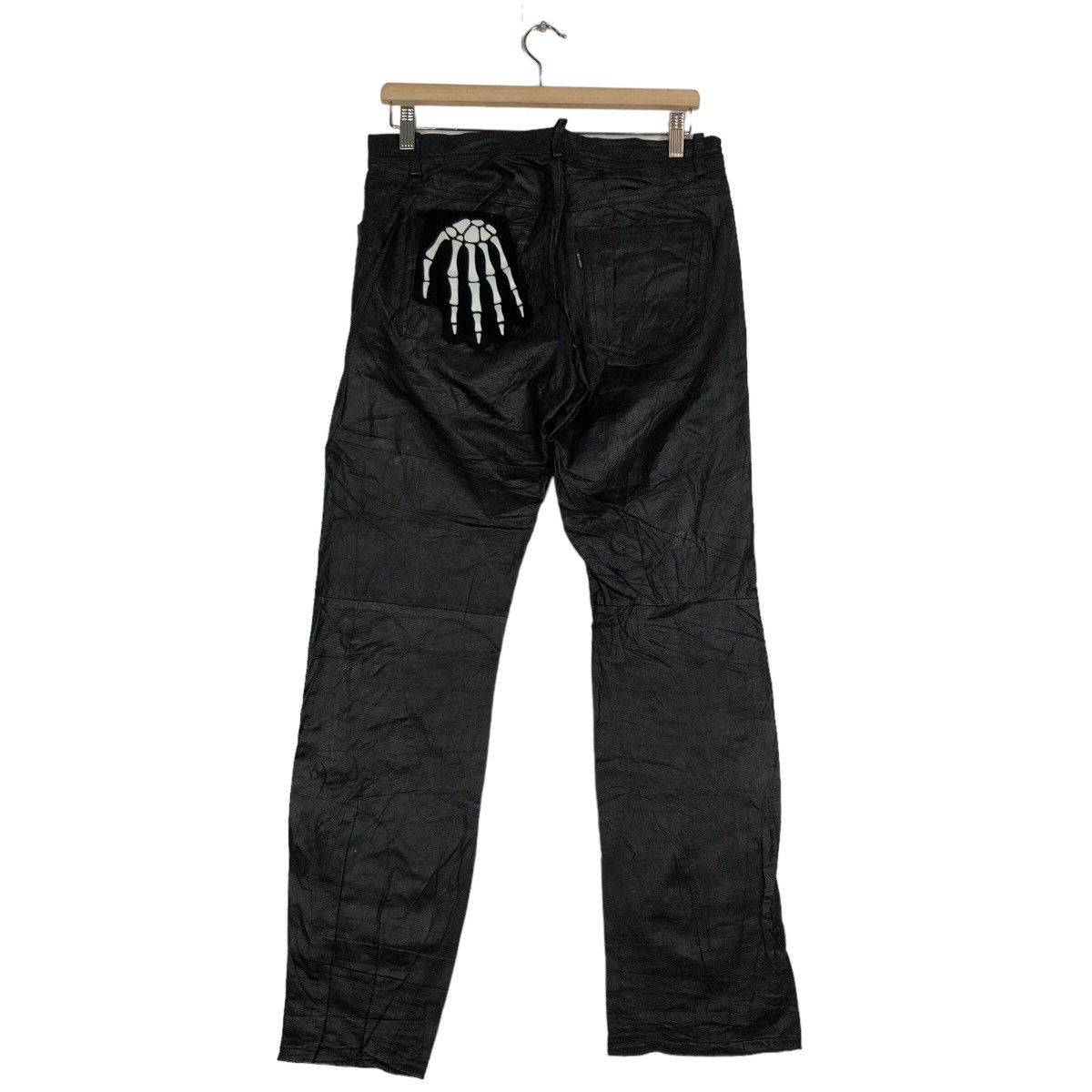 Genuine Leather 🔥90’s Genuine Leather Pants Racing Union Made Issey Miyake Size US 32 / EU 48 - 7 Thumbnail