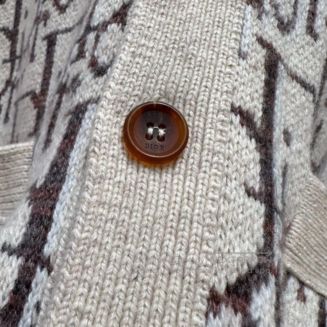Dior Dior Logo Wool Cardigan Sweater. Size US S / EU 44-46 / 1 - 8 Thumbnail