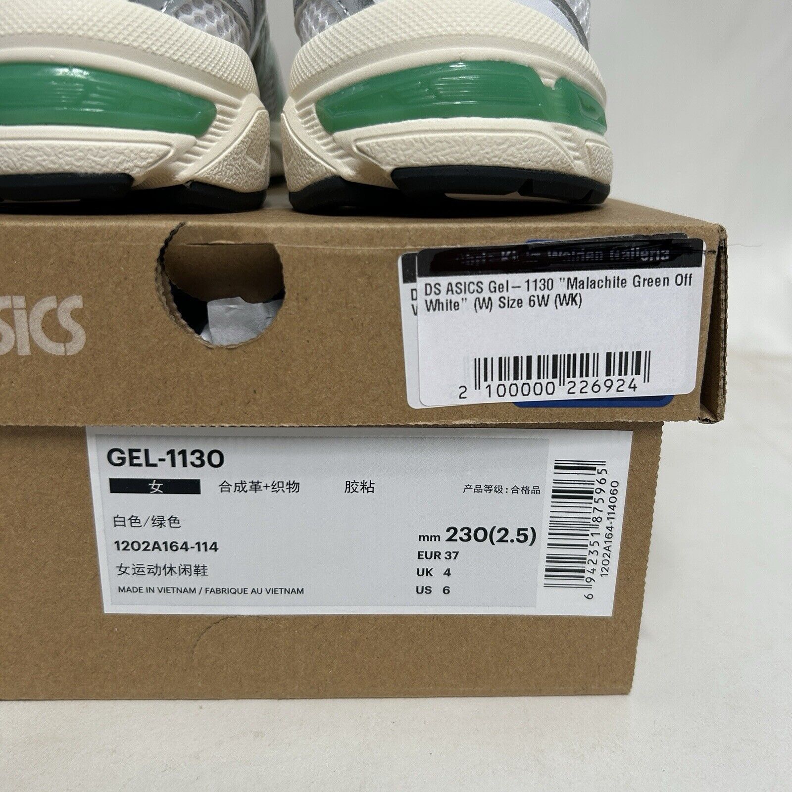 Asics ASICS Gel-1130 “White Malachite Green” 2024 Size US 6 / IT 36 - 5 Thumbnail