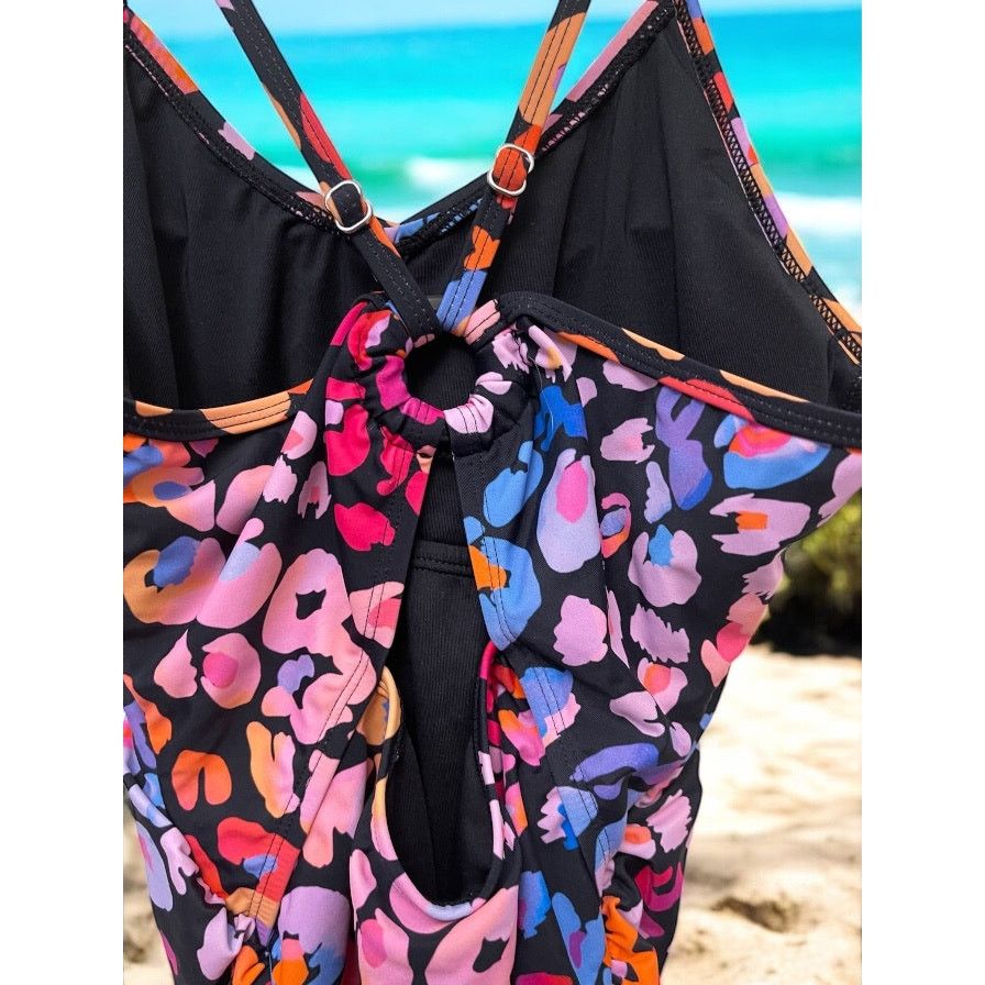 Unknown London Women's Floral Pink One Piece Swimsuit Summerwear Small Size S / US 4 / IT 40 - 3 Thumbnail
