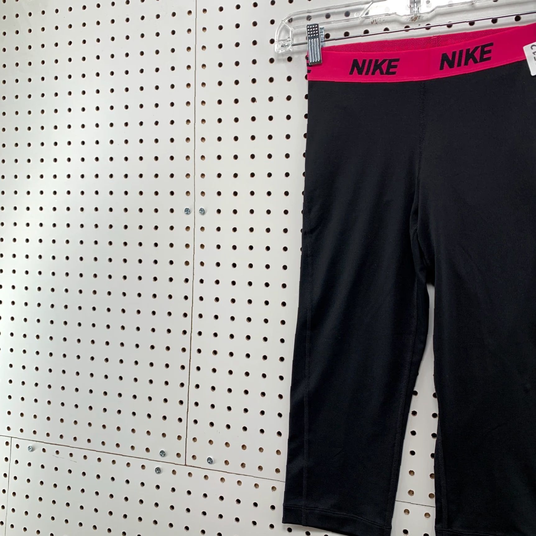 Nike VINTAGE Nike Dri-FIT Cropped Active Leggings Pants Womens Small Pink Black 24x17.5 Size 28" / US 6 / IT 42 - 3 Thumbnail