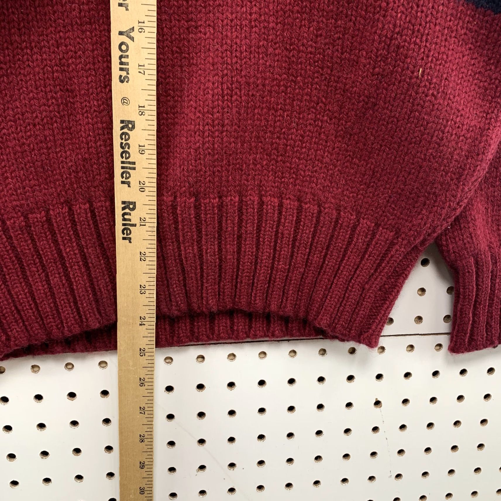 Gap VINTAGE 80s Gap Sweater Mens Small Knit Pullover Shawl Collar Red Casual Winter Size US S / EU 44-46 / 1 - 6 Thumbnail