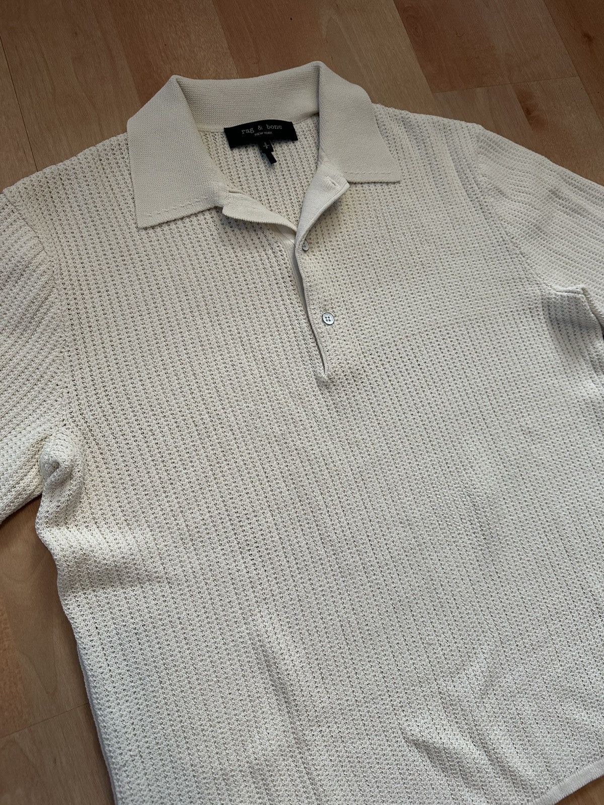 Rag & Bone Rag & Bone textured knit polo Size US S / EU 44-46 / 1 - 2 Thumbnail