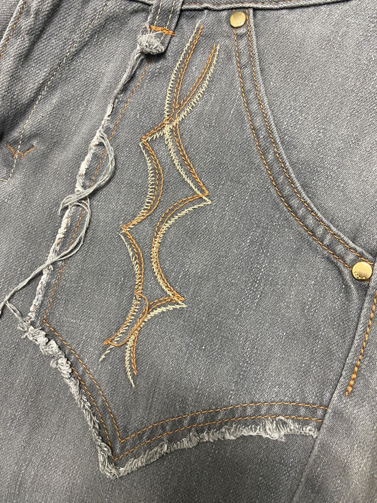 Hysteric Glamour Flared Edwin Jeans 503 Grey Denim Boot Cut Size US 31 - 5 Thumbnail
