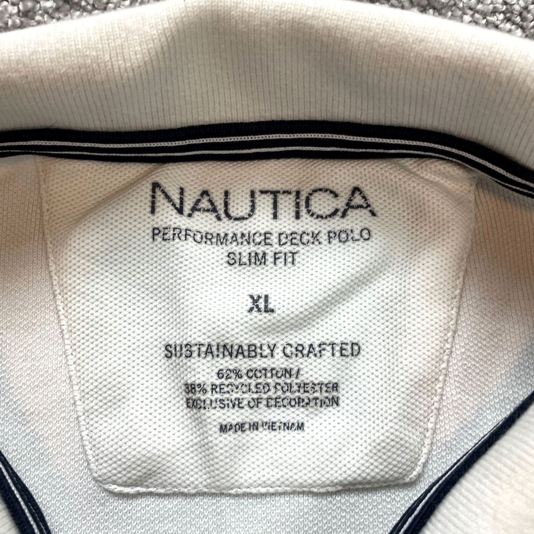 Nautica Nautica Polo Shirt Mens XL White Slim Fit Preppy Golf Rugby Top Shirt Size US XL / EU 56 / 4 - 4 Thumbnail