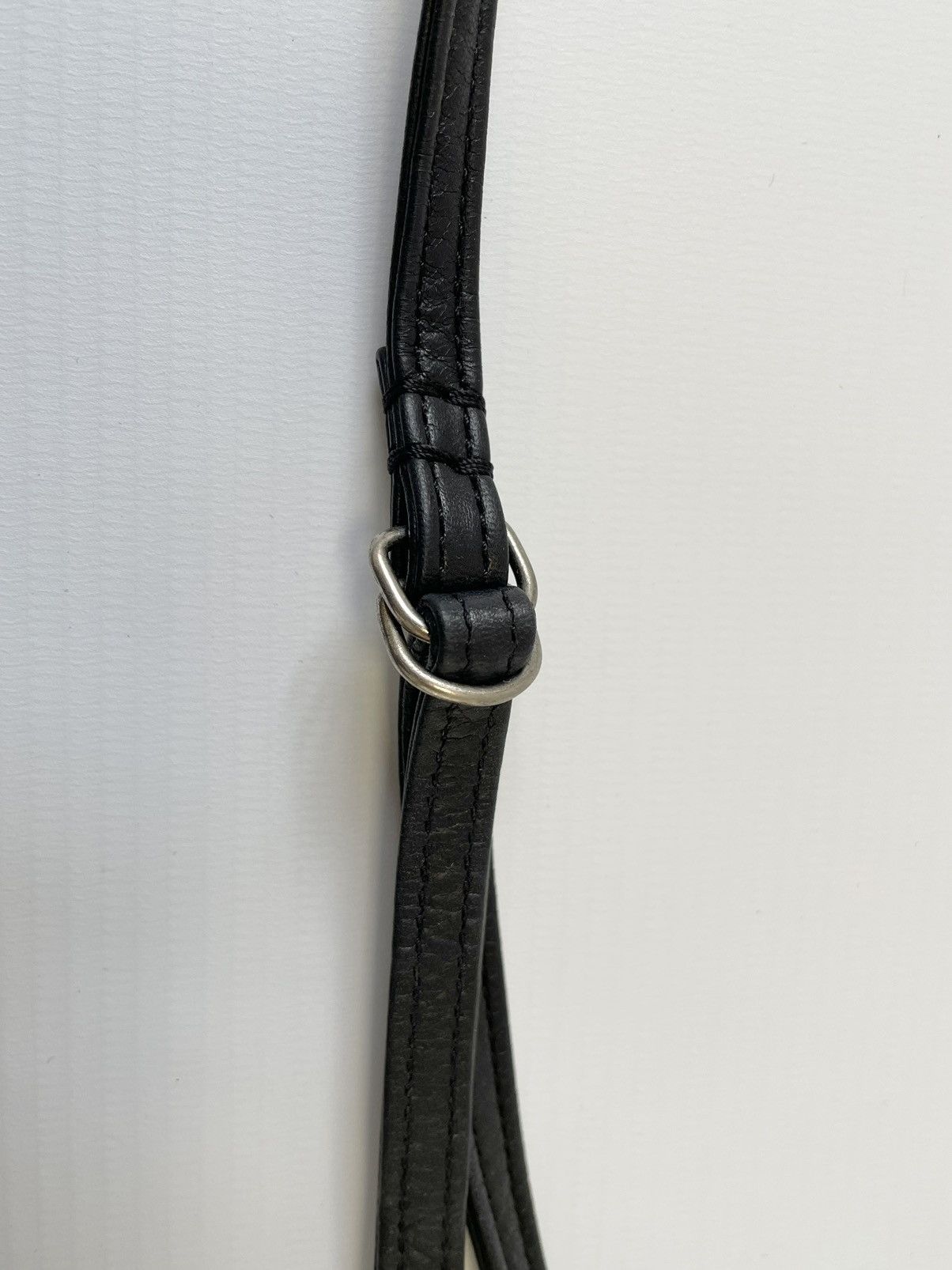 Ann Demeulemeester Tumbled Black Leather Bucket Bag Size ONE SIZE - 6 Thumbnail