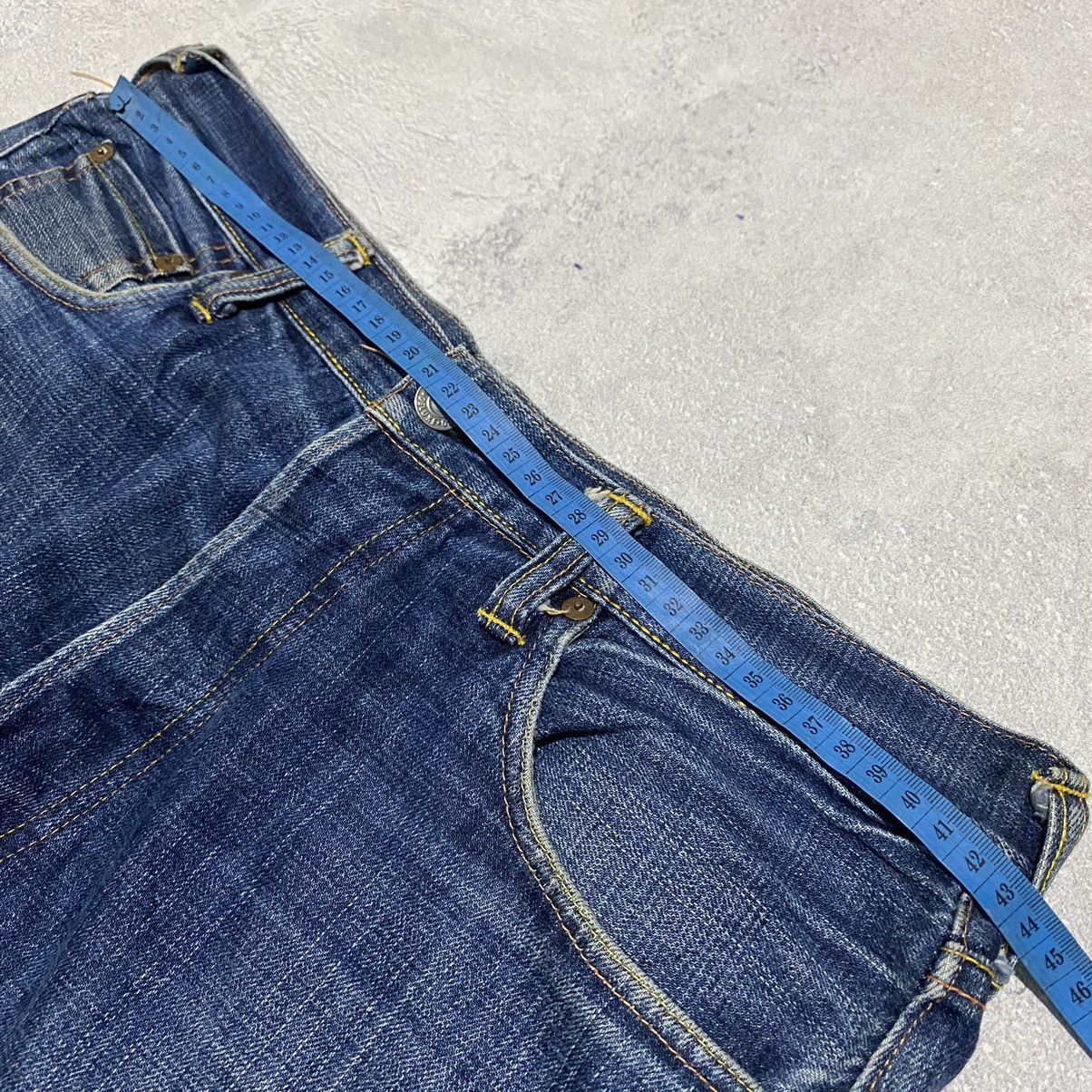 Evisu Vintage Evisu Red Seagulls Monogram Selvedge Denim Size US 33 - 14 Thumbnail