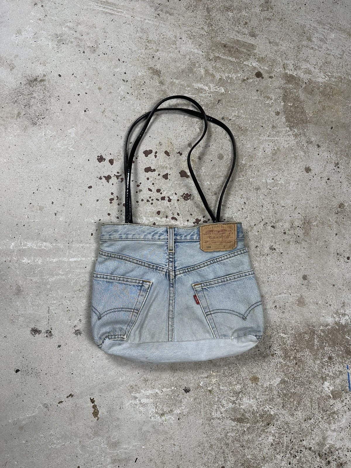 Vintage Y2K Denim high quality Bag with Flames