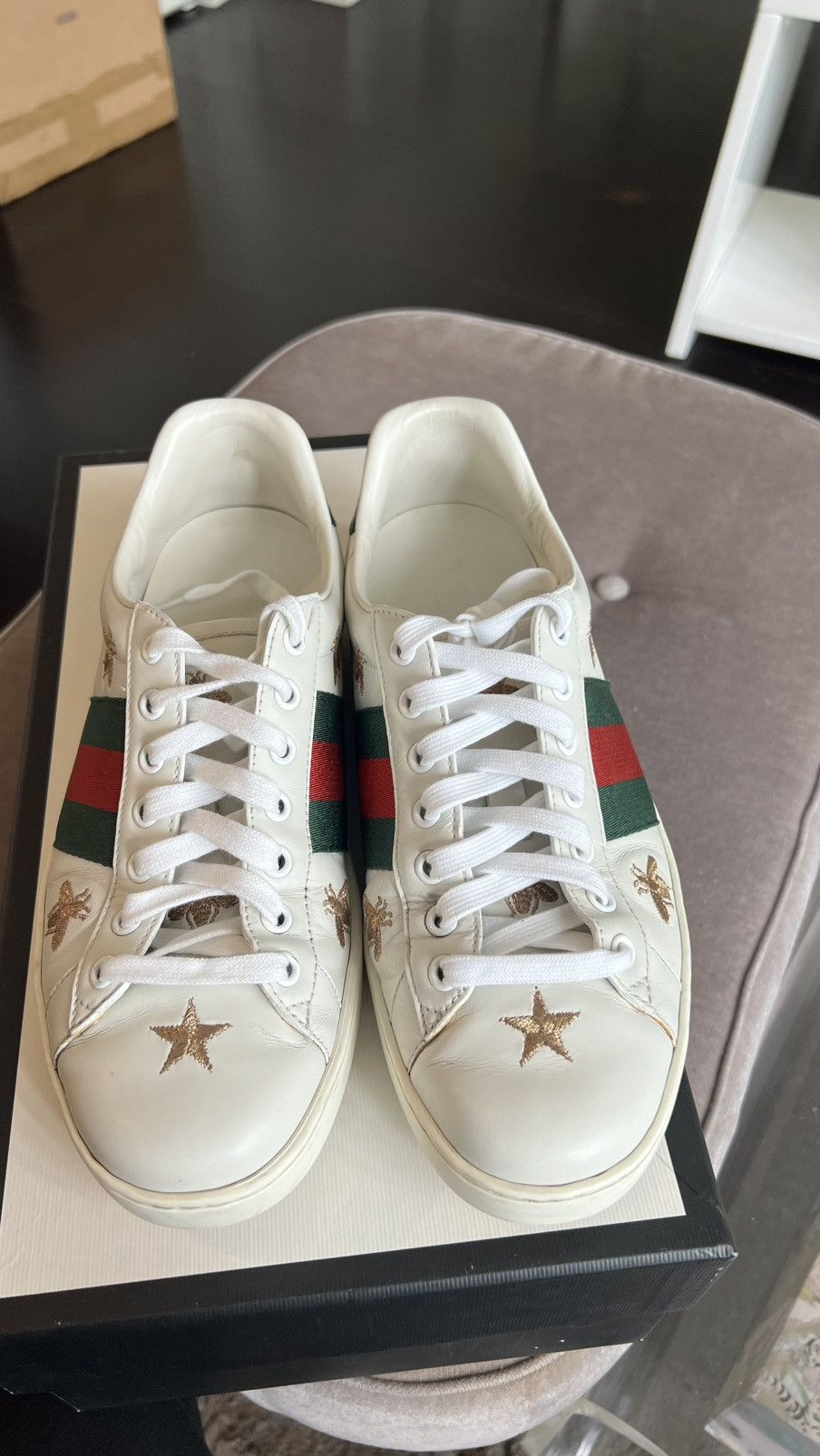 Gucci Bee ace sneaker Size US 7 / EU 40 - 7 Thumbnail