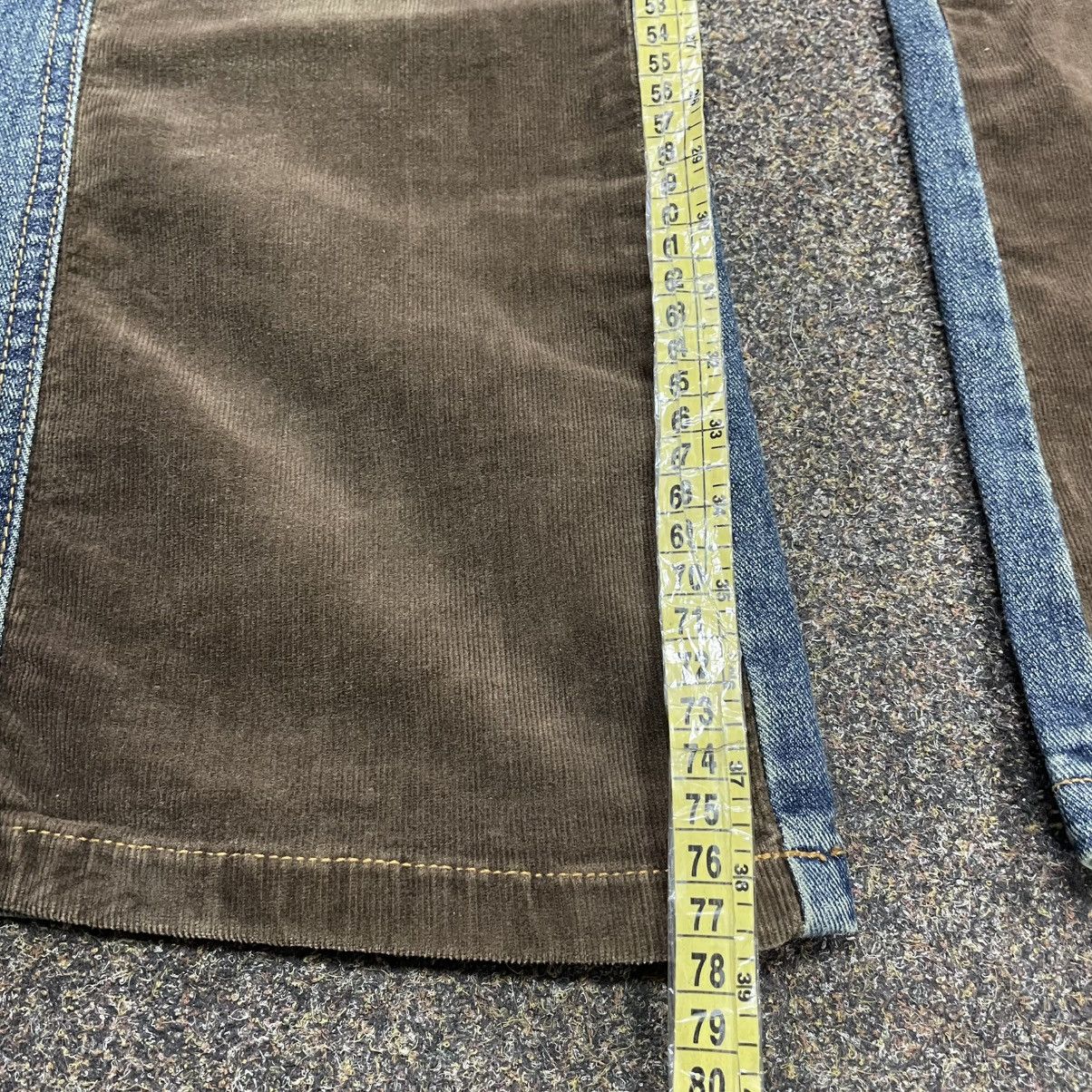 Vintage Y2K Baggy Wide Leg Distressed Patchwork Pants Streetwear Size 30" / US 8 / IT 44 - 7 Thumbnail
